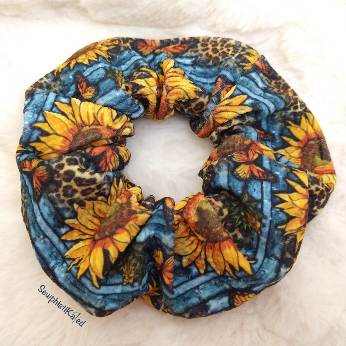 Butterfly Sunflower Headbands & Scrunchies
