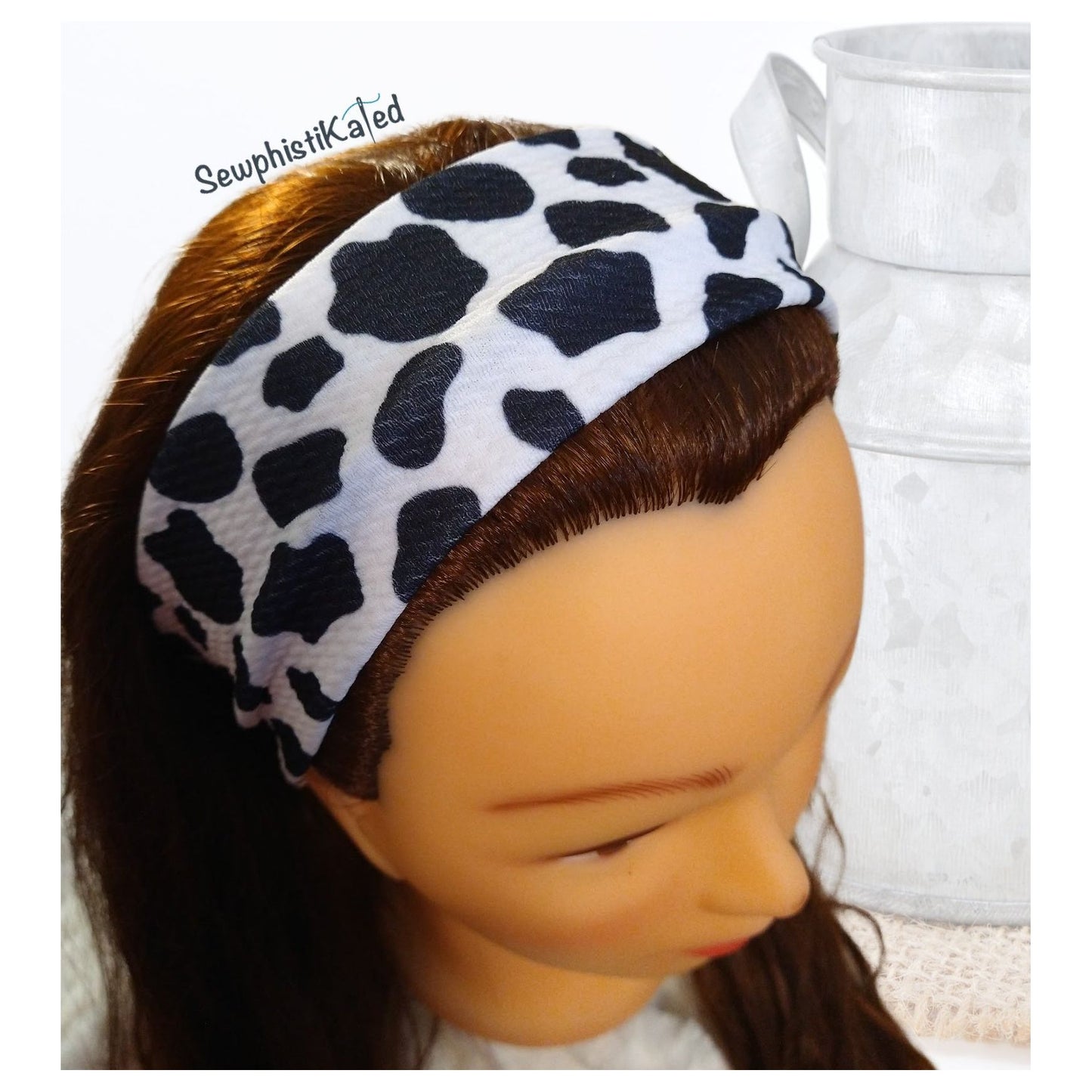 Cow Print Headbands & Scrunchies