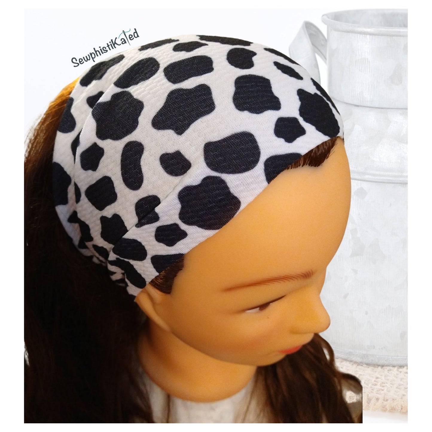 Cow Print Headbands & Scrunchies