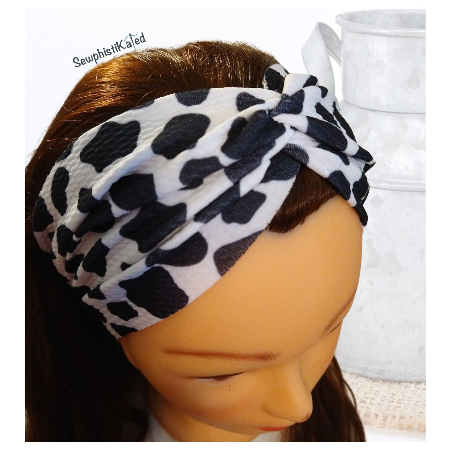 Cow Print Headbands & Scrunchies