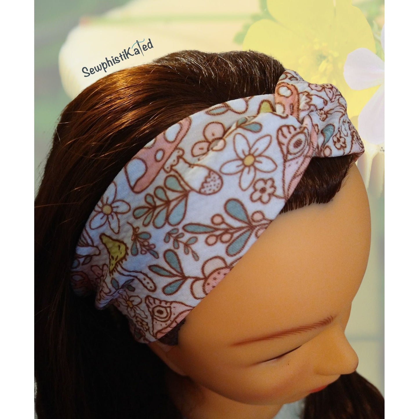 Floral Mushroom Headbands & Scrunchies