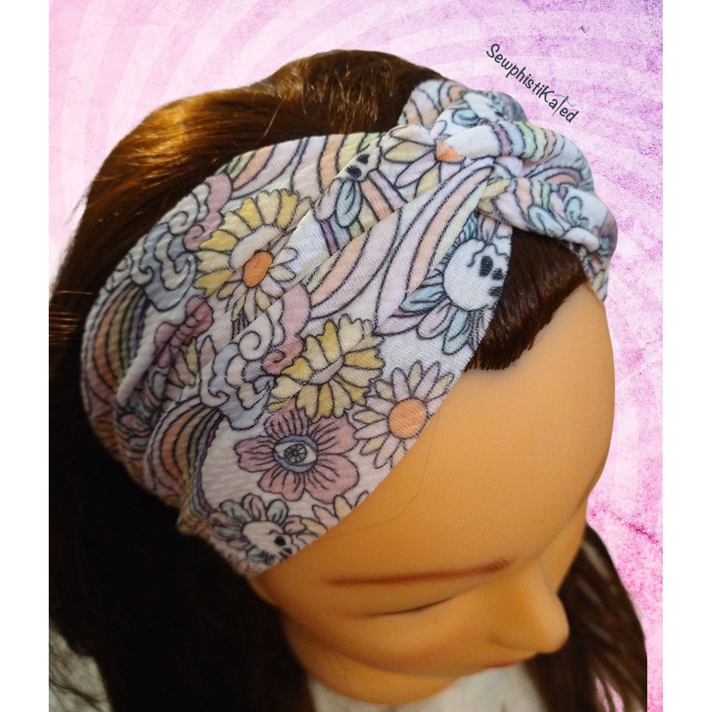 Groovy Skulls Headbands & Scrunchies