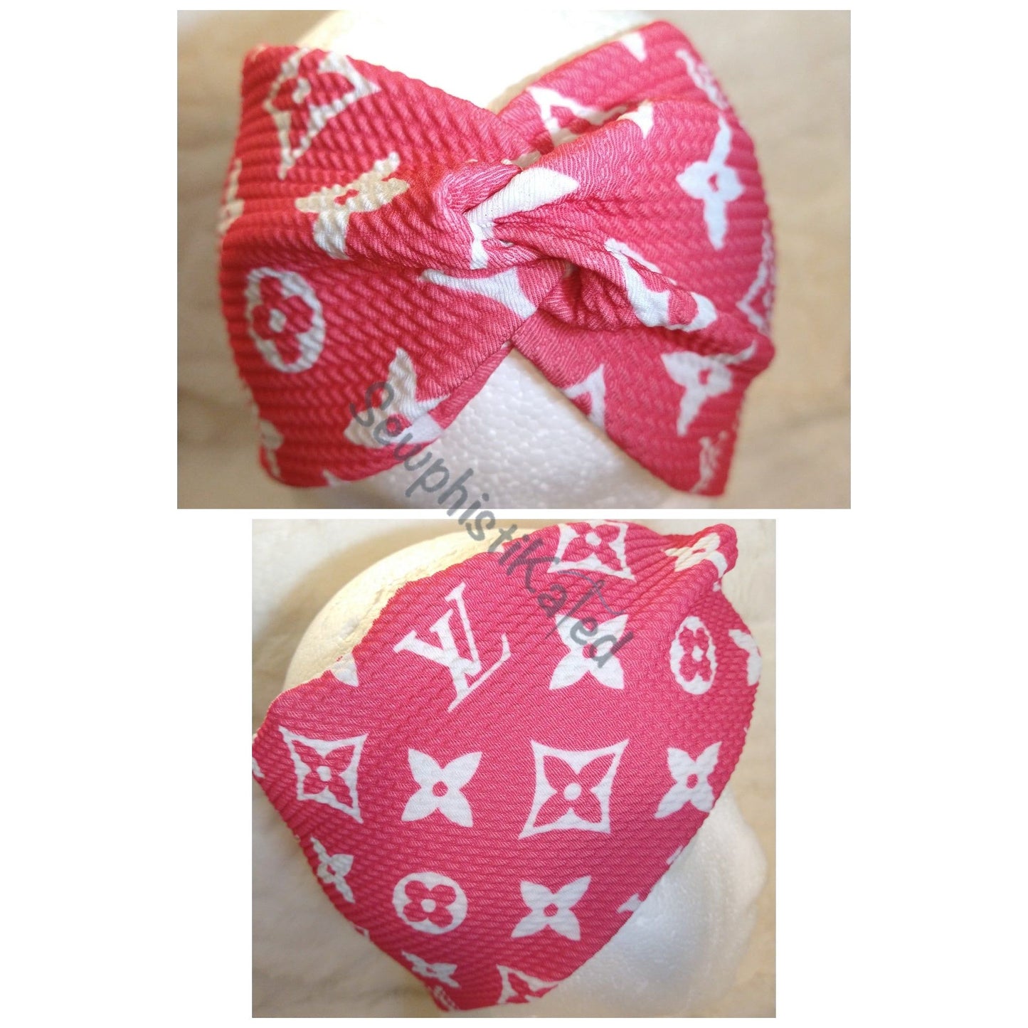 Bright Color Monogram Bougie Headbands & Scrunchies