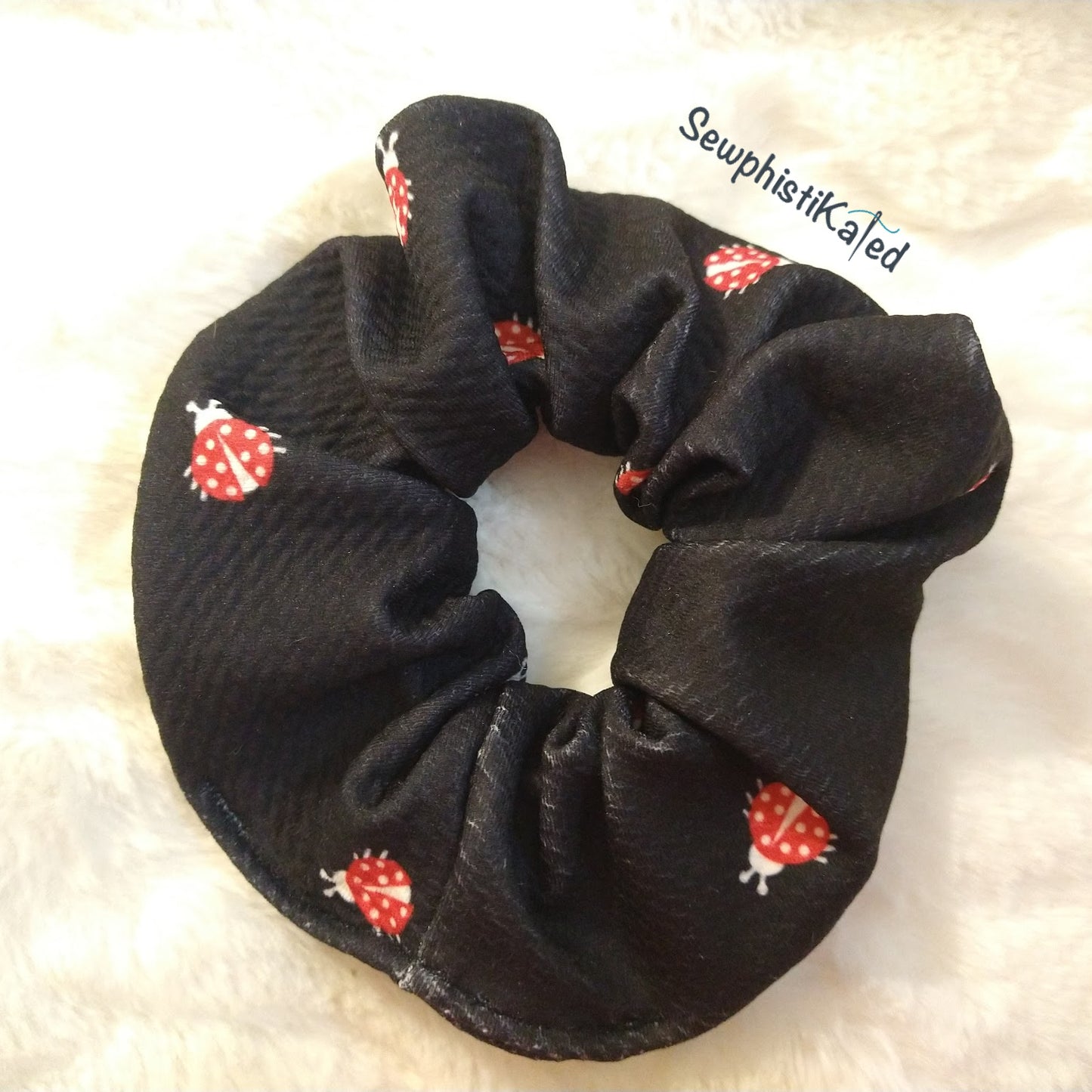 Ladybug Scrunchie