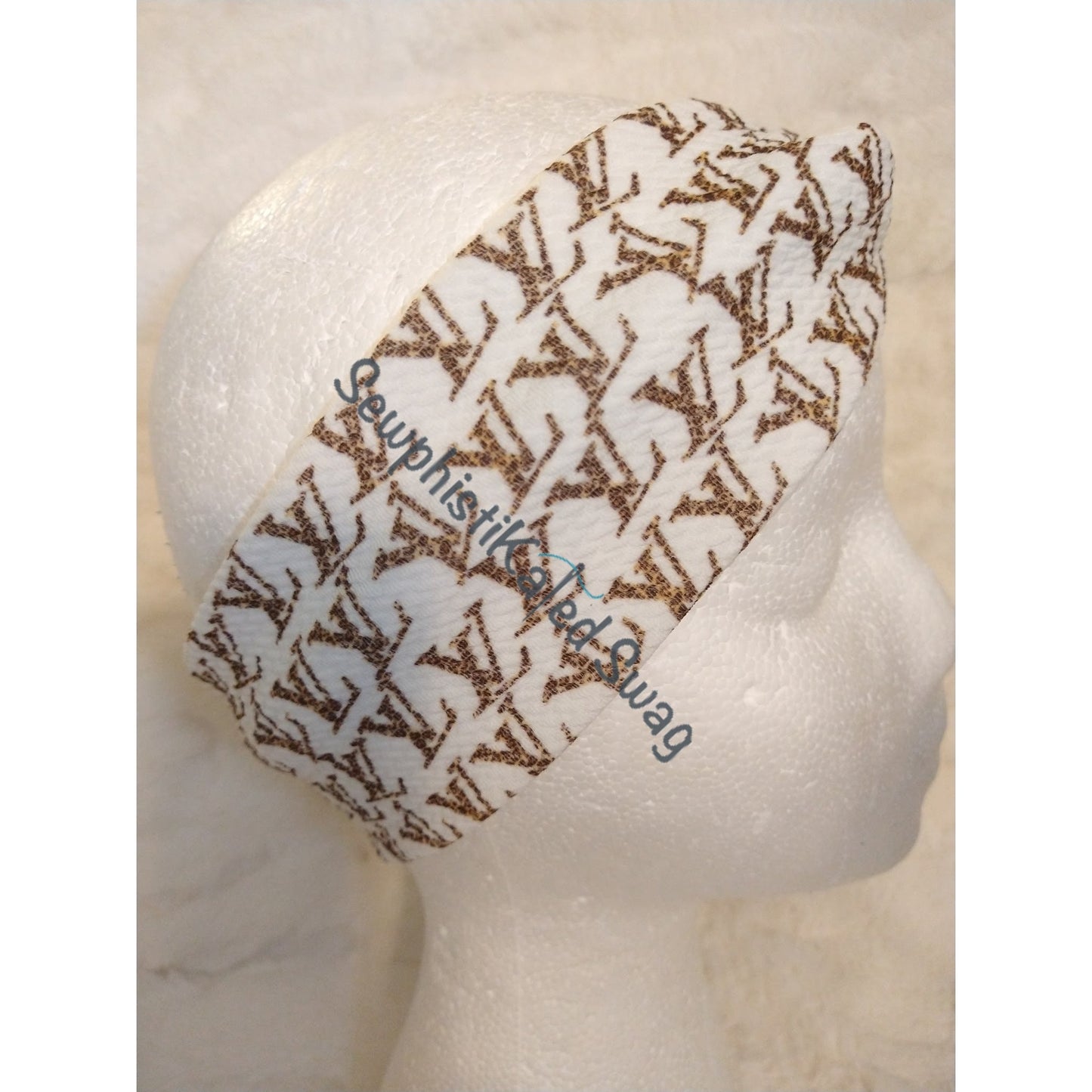 Leopard Print Monogram Bougie Headbands & Scrunchies