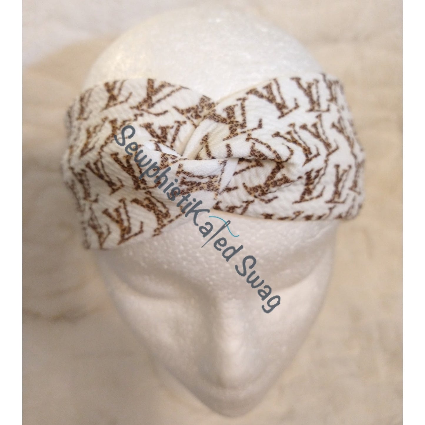 Leopard Print Monogram Bougie Headbands & Scrunchies