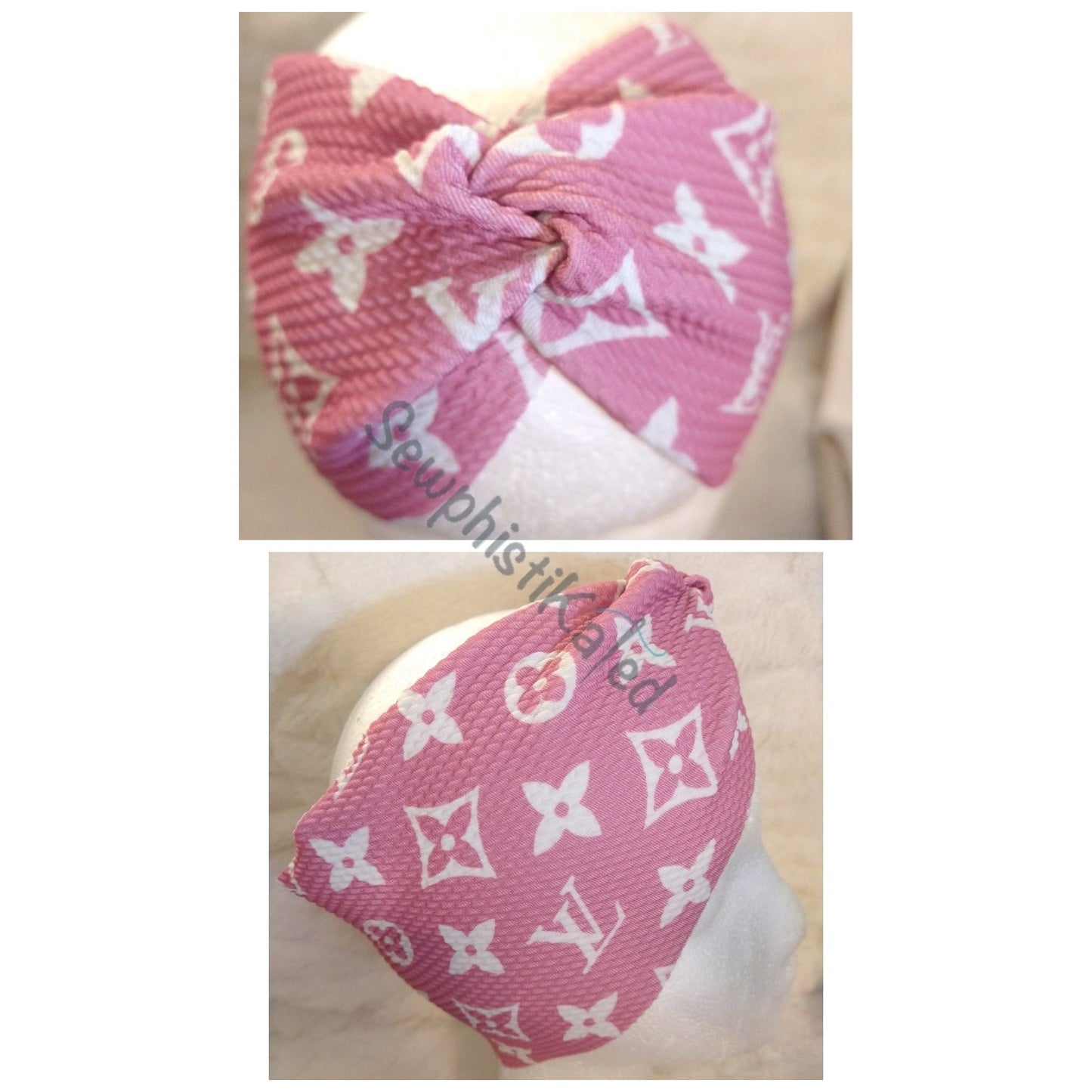 Bright Color Monogram Bougie Headbands & Scrunchies