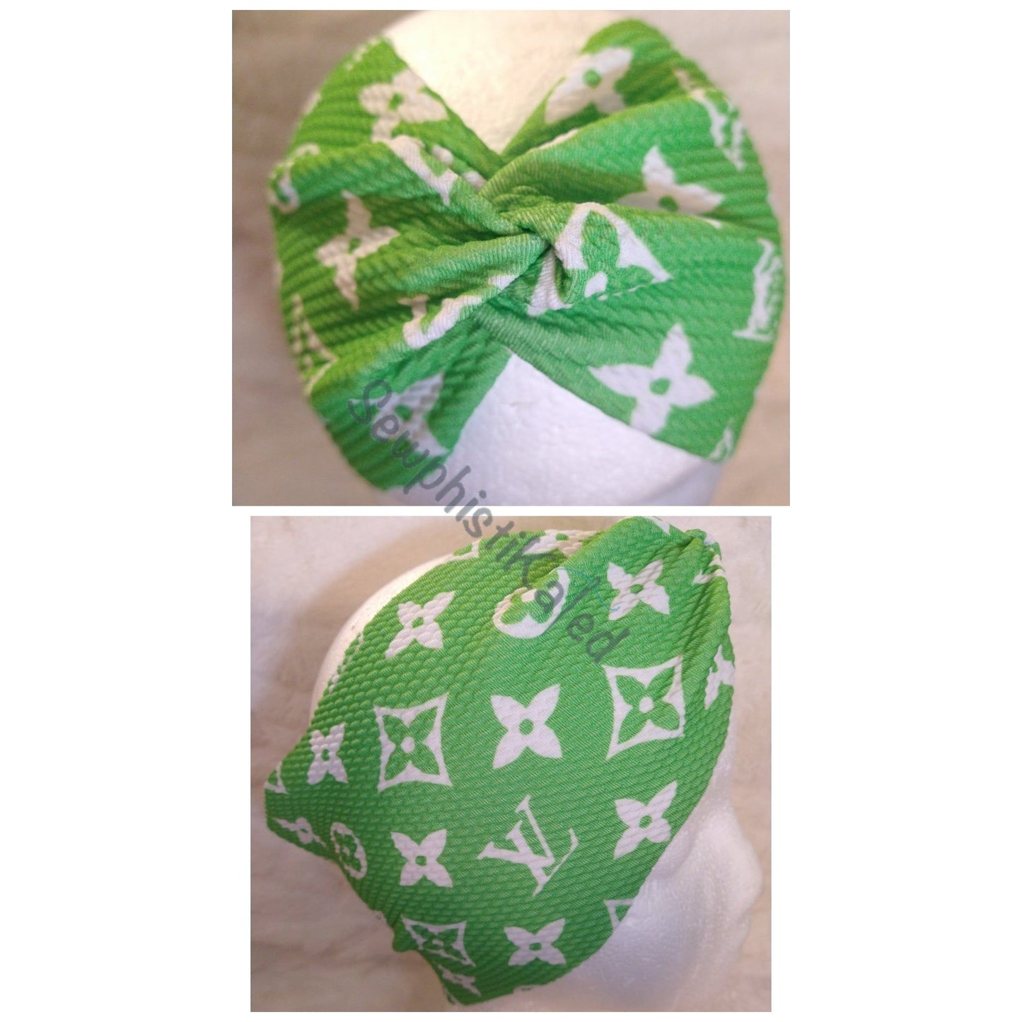 Bright Color Monogram Bougie Headbands & Scrunchies