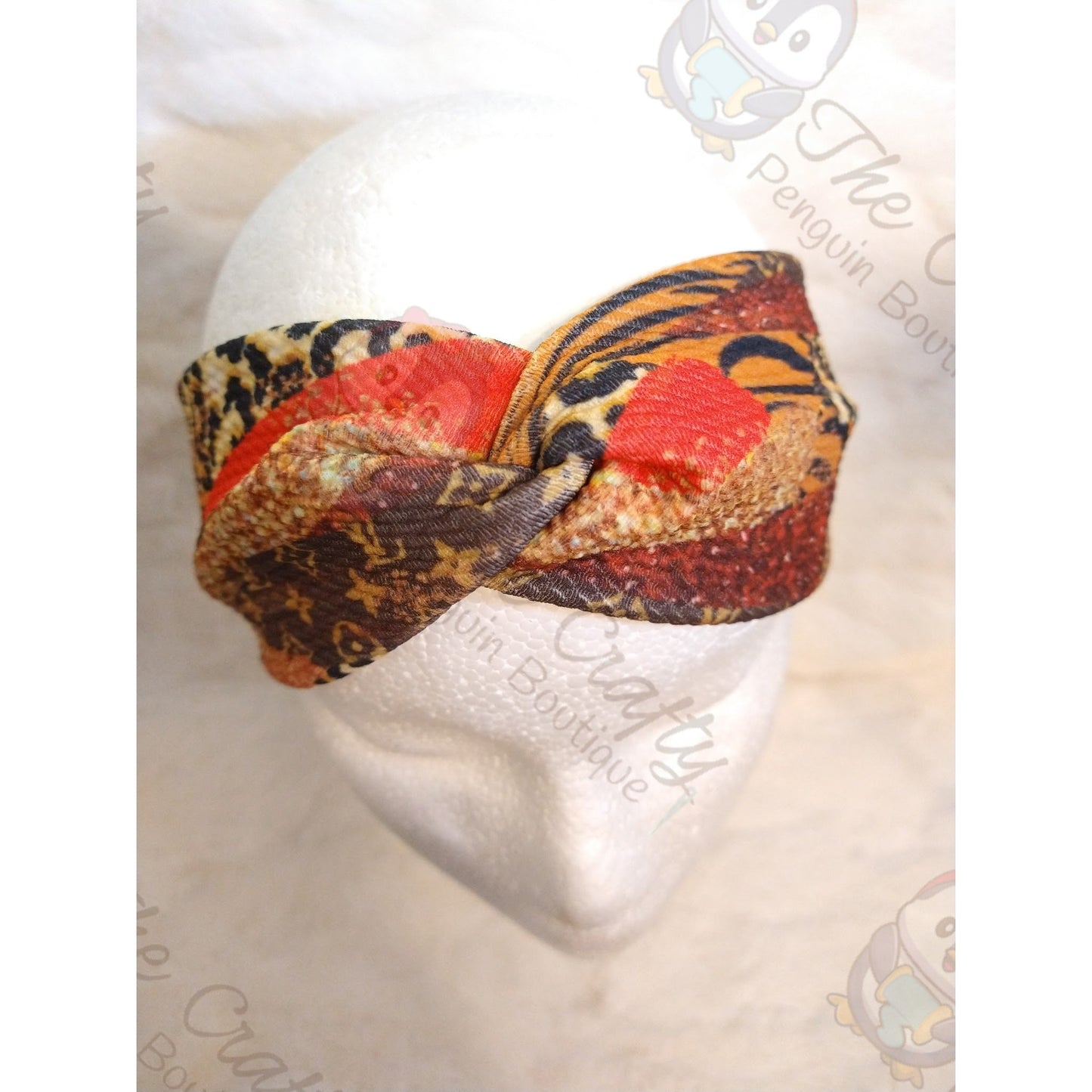 Monogram Bougie Animal Print Brush Strokes Headbands & Scrunchies