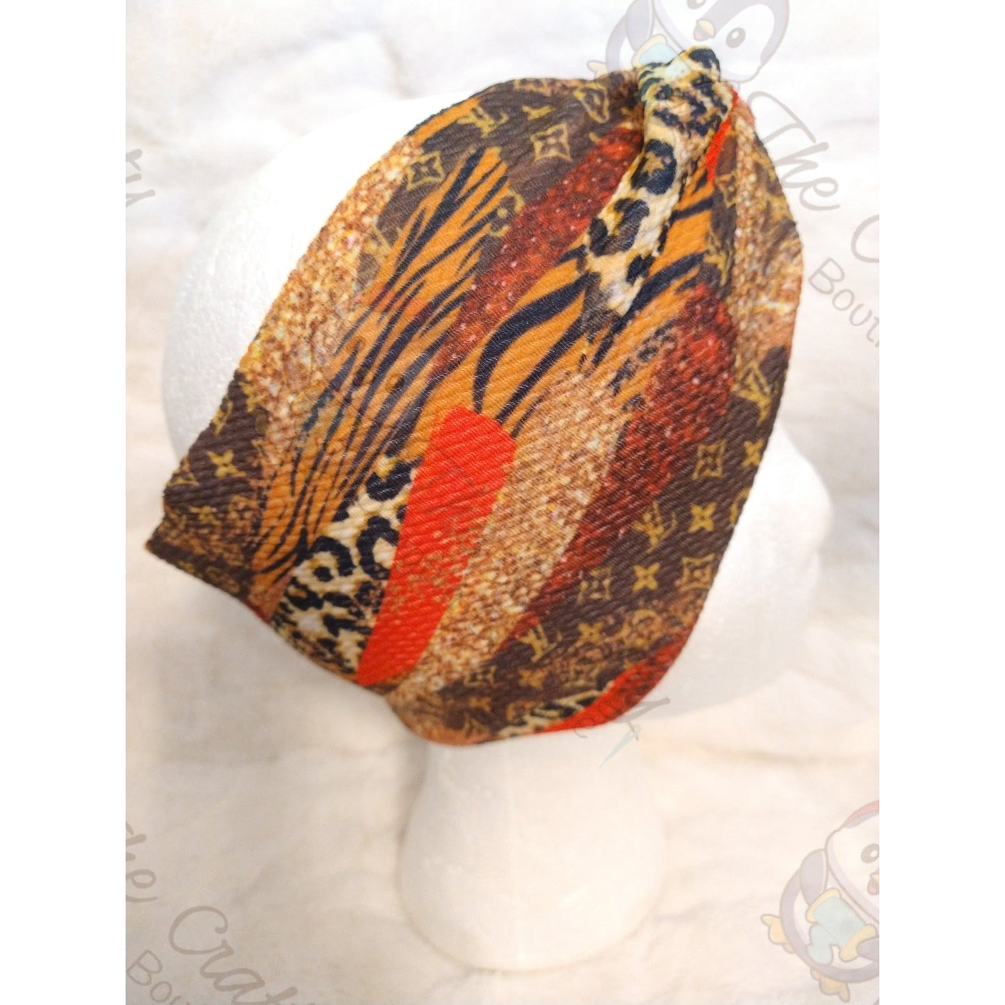 Monogram Bougie Animal Print Brush Strokes Headbands & Scrunchies