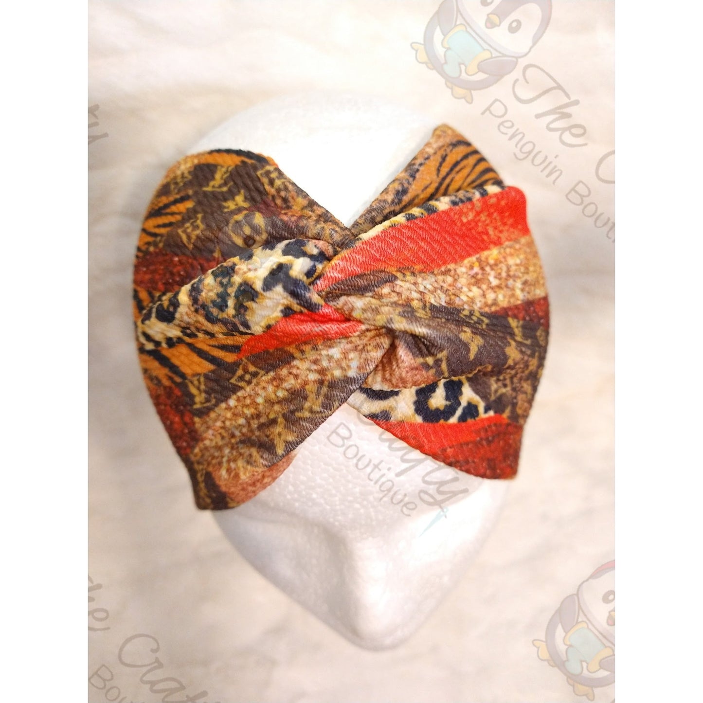 Monogram Bougie Animal Print Brush Strokes Headbands & Scrunchies