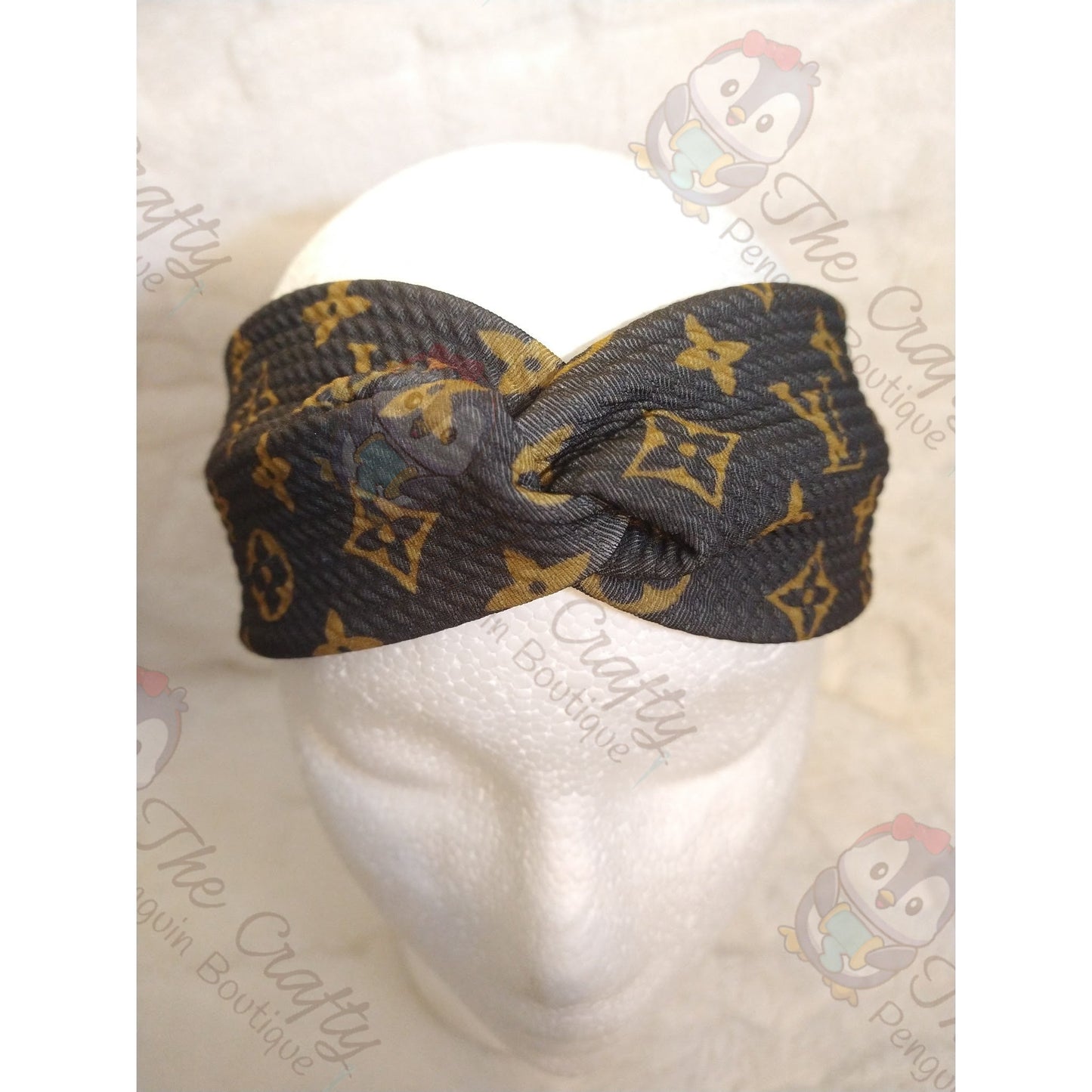 Brown Monogram Bougie Headbands & Scrunchies