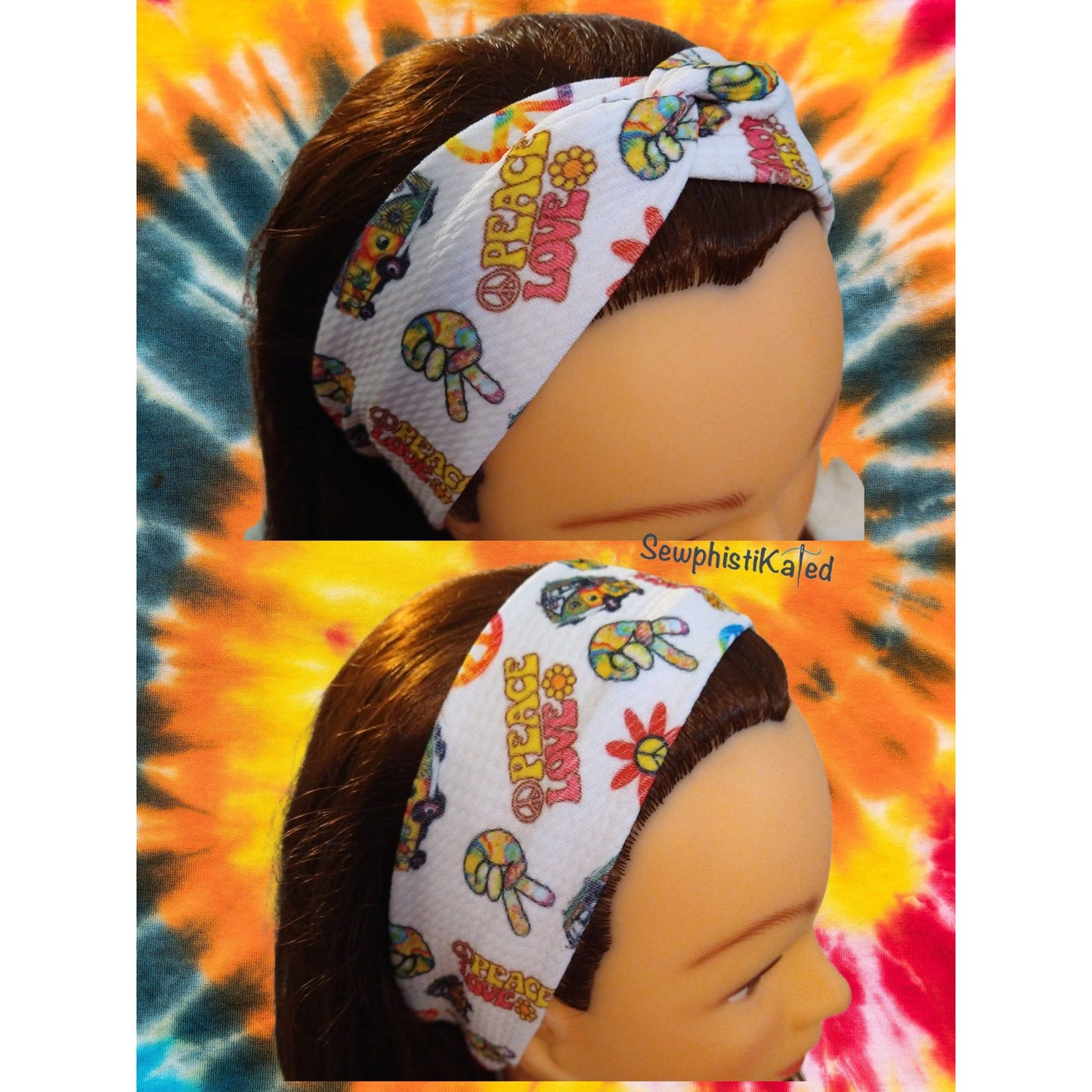 Peace and Love Headbands & Scrunchies