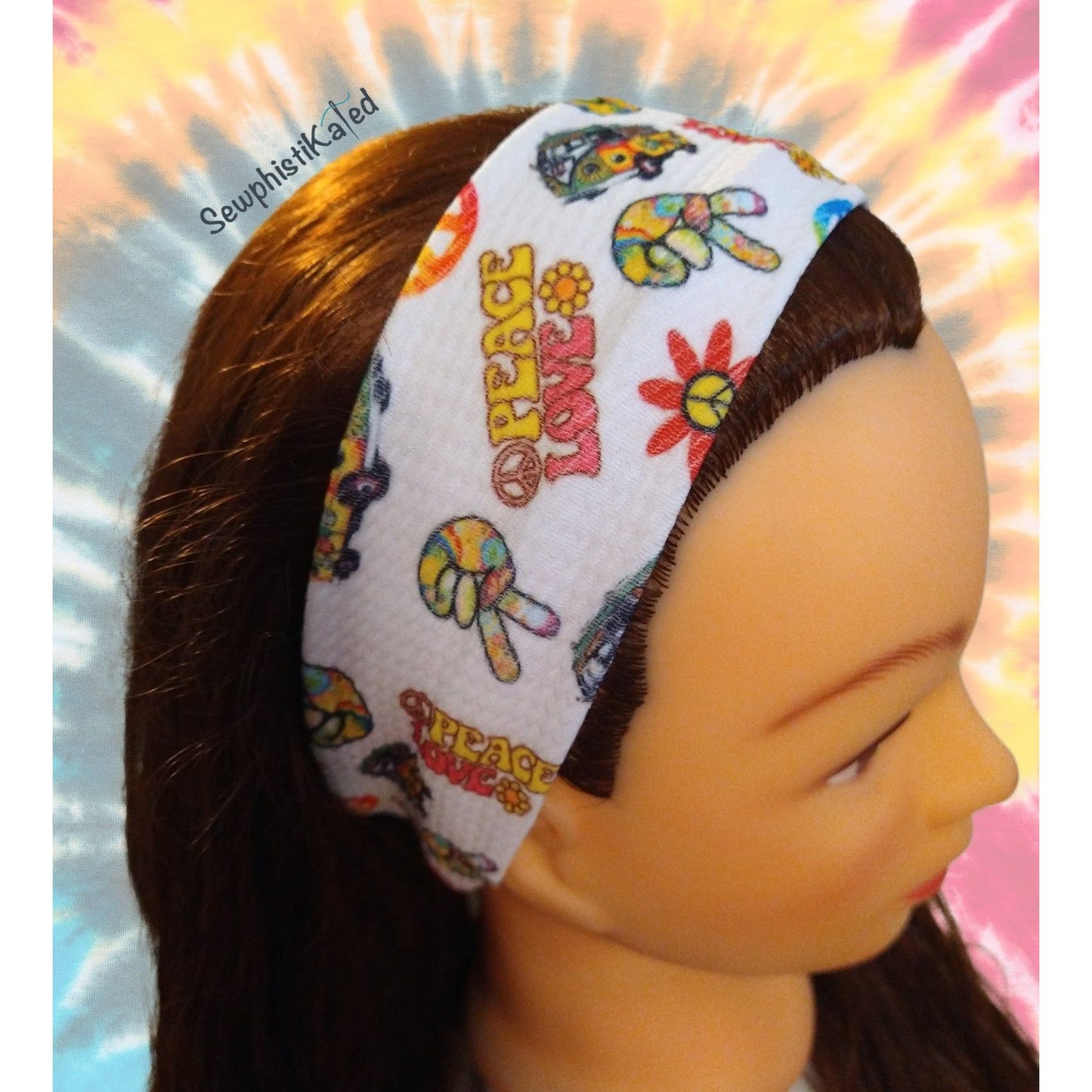 Peace and Love Headbands & Scrunchies