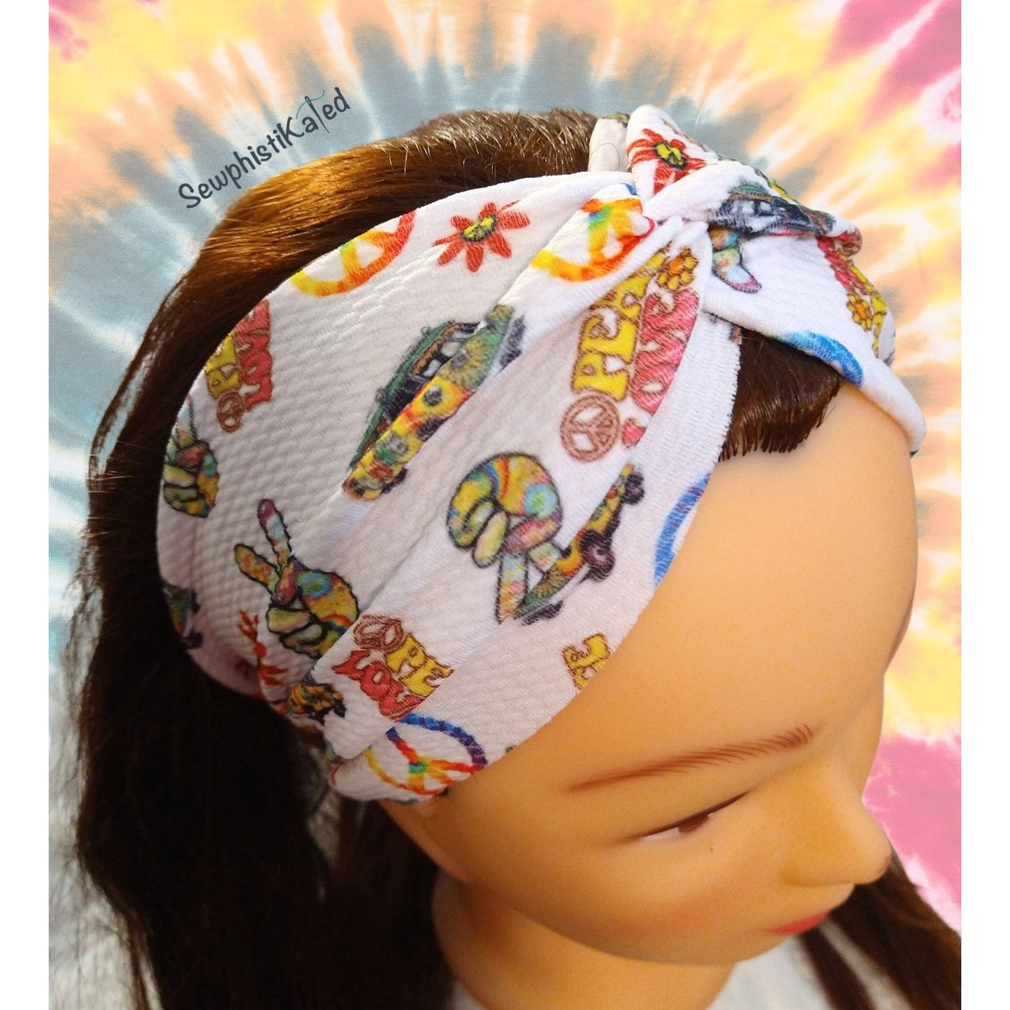 Peace and Love Headbands & Scrunchies