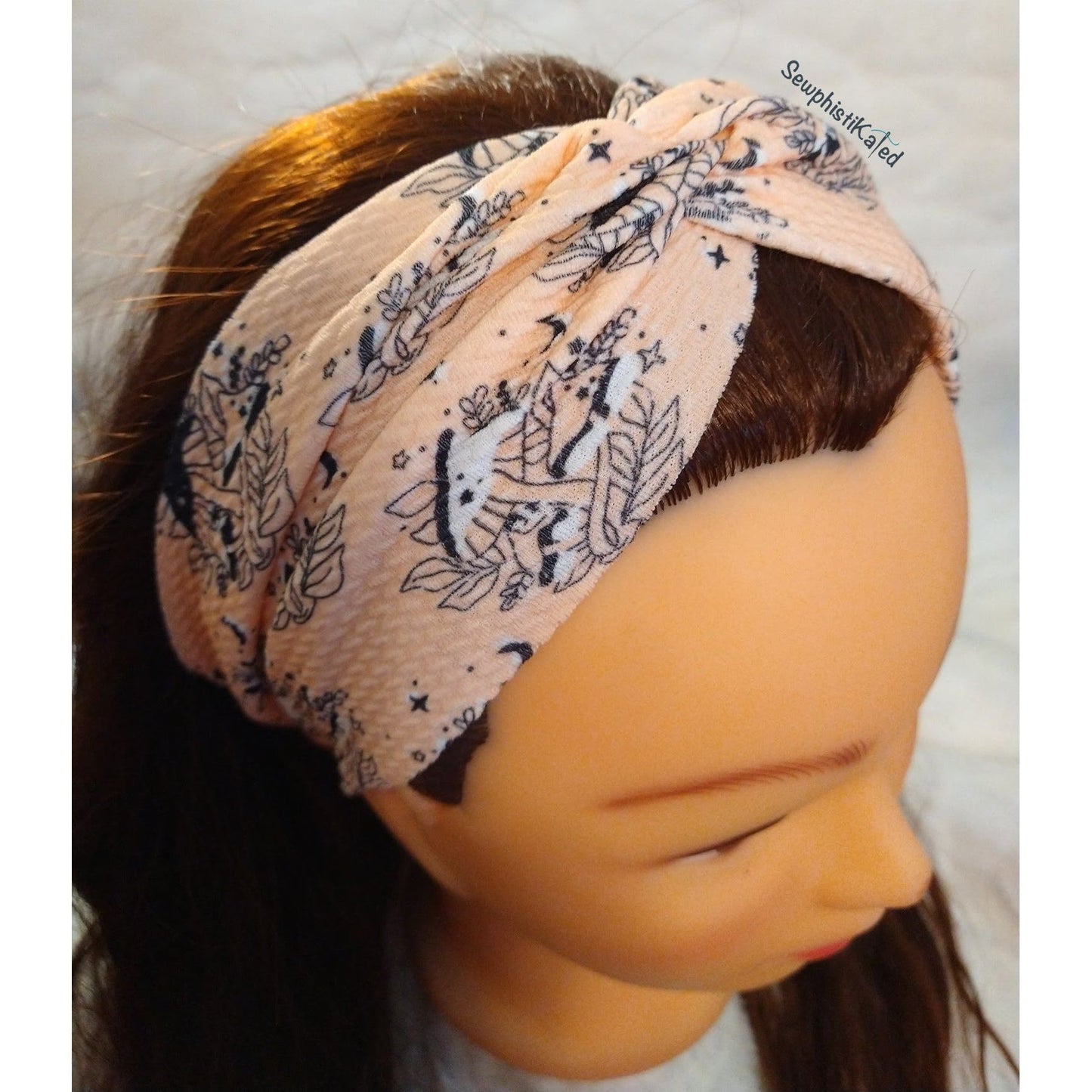 Witchy Shrooms Wide Scrunch Headband & Scrunchie