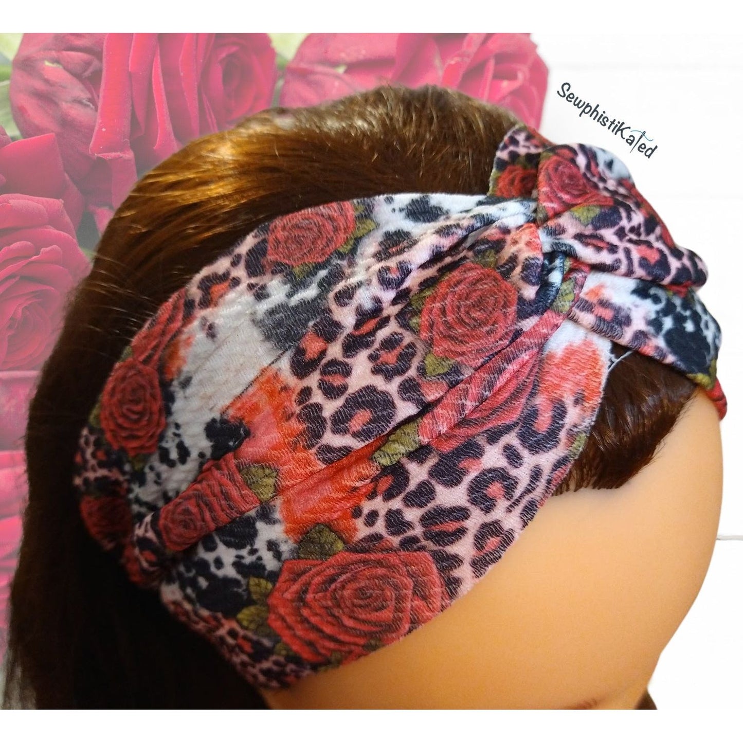 Rose Animal Print Headbands & Scrunchies