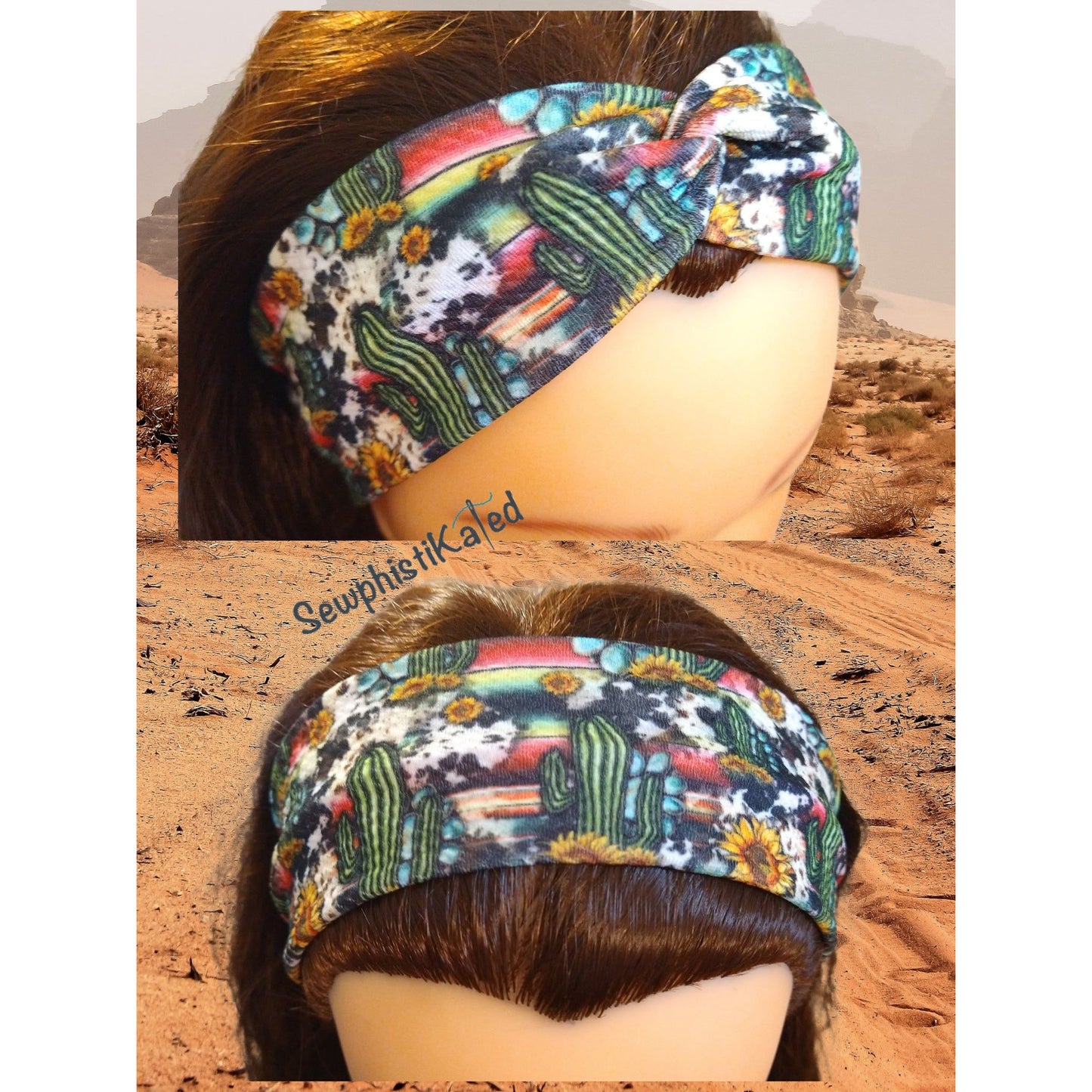 Southwestern Cactus Headbands & Scrunchies