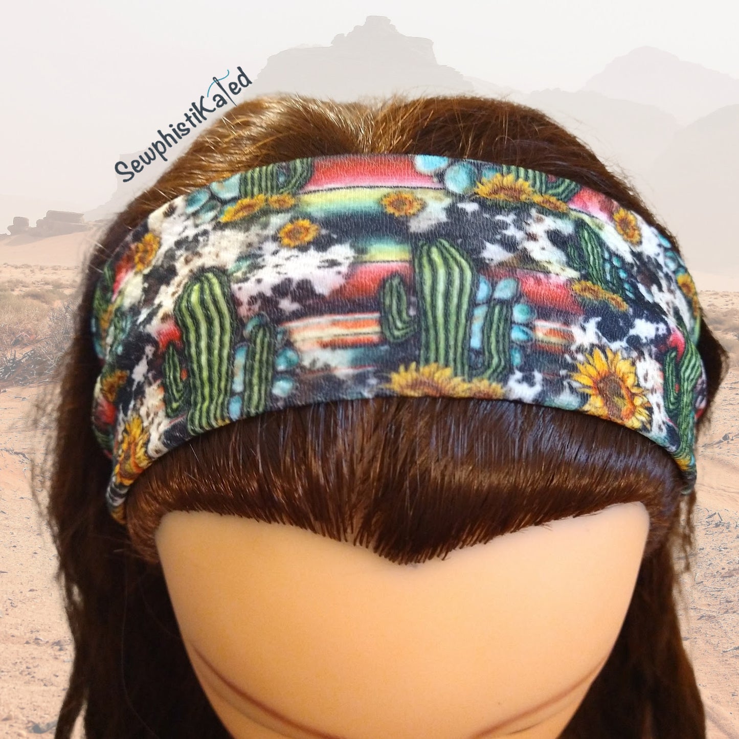 Southwestern Cactus Headbands & Scrunchies