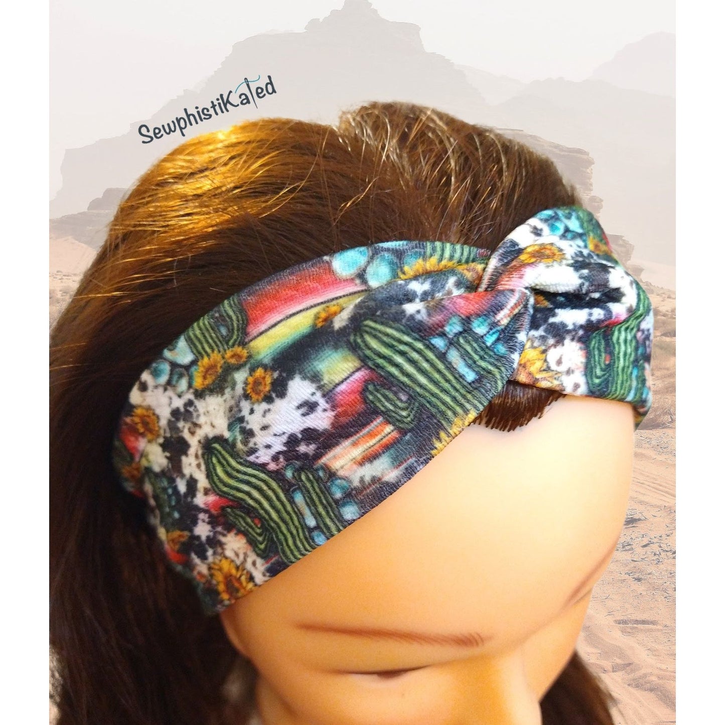Southwestern Cactus Headbands & Scrunchies