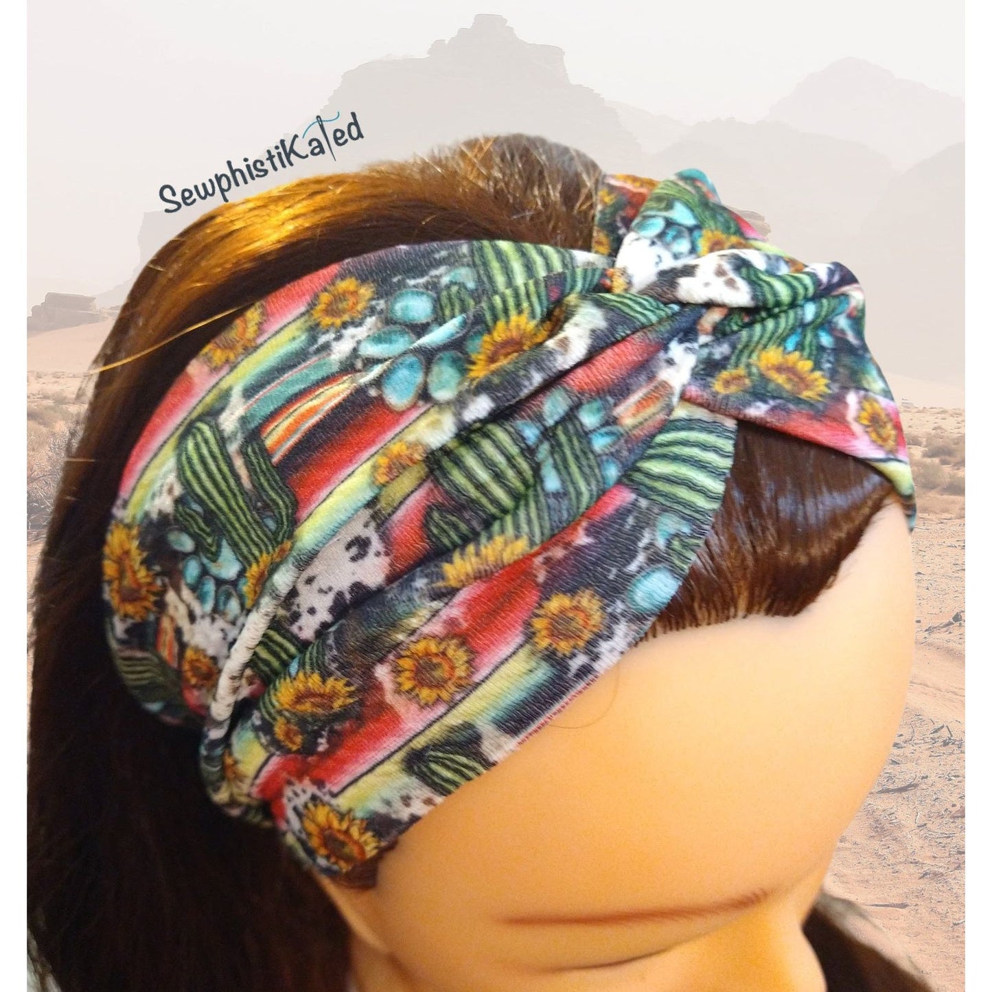 Southwestern Cactus Headbands & Scrunchies