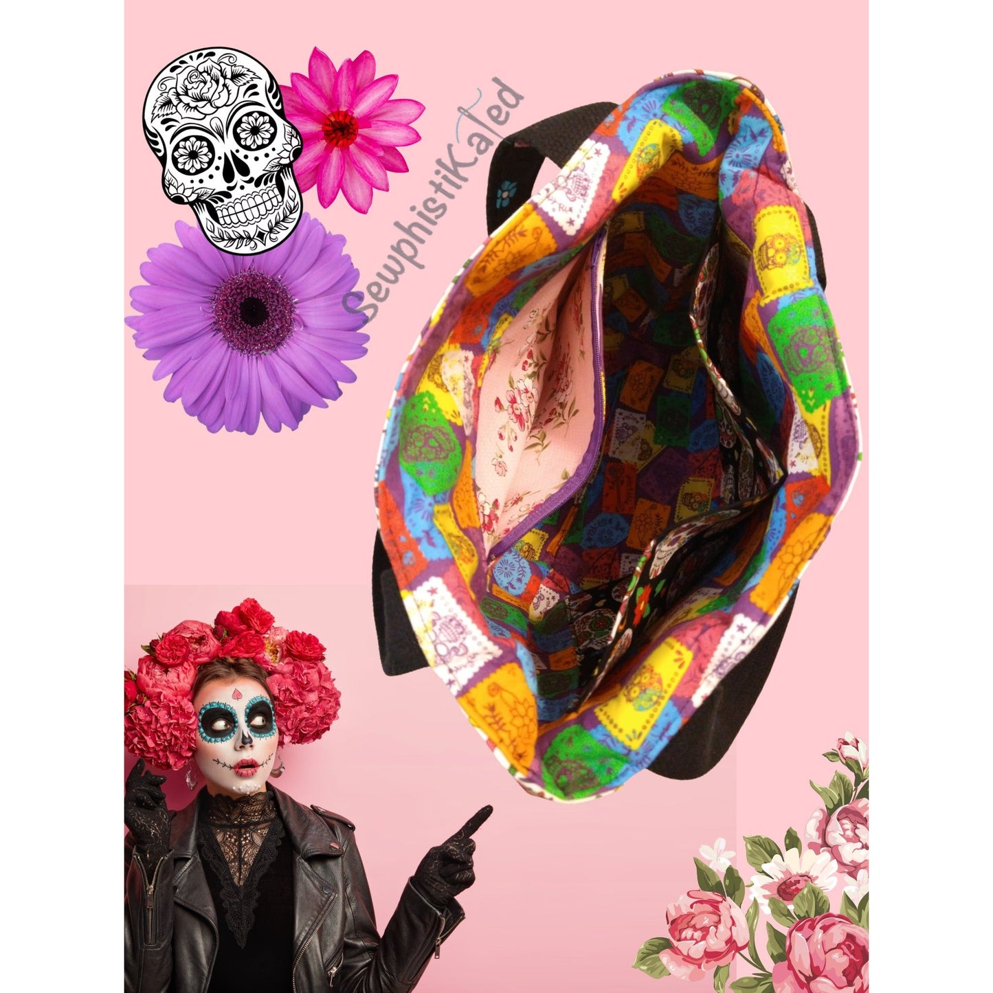 Sugar Skulls Tote Bag