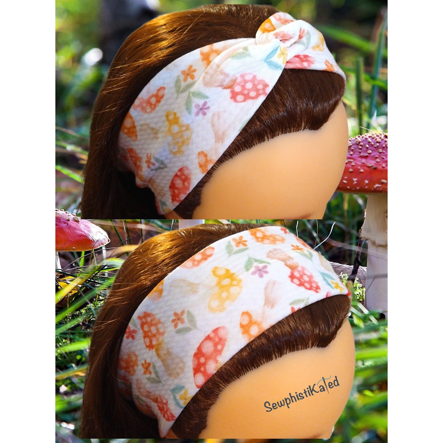 Toadstool Mushrooms Headbands & Scrunchies