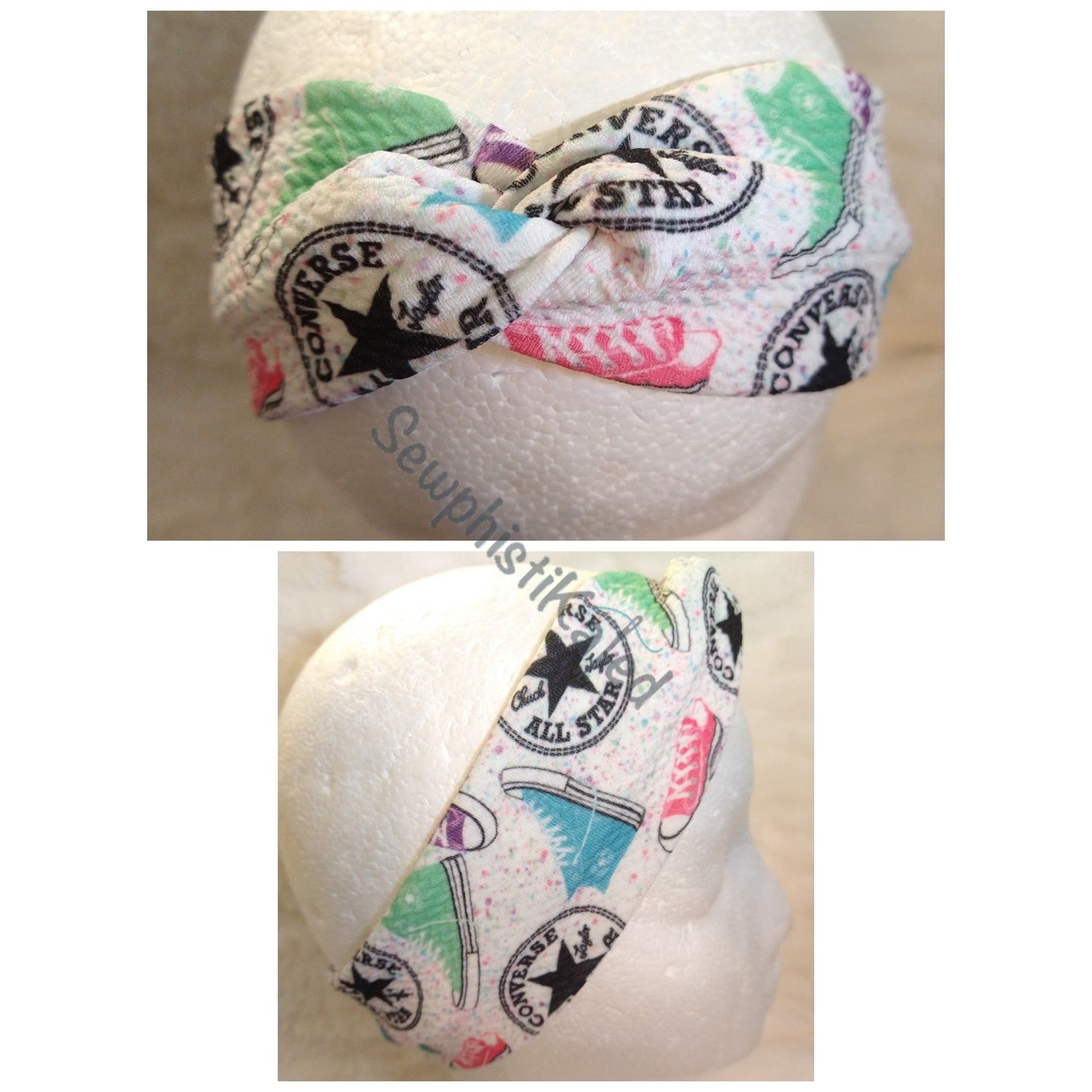 White All-Star Sneakers Headbands & Scrunchies