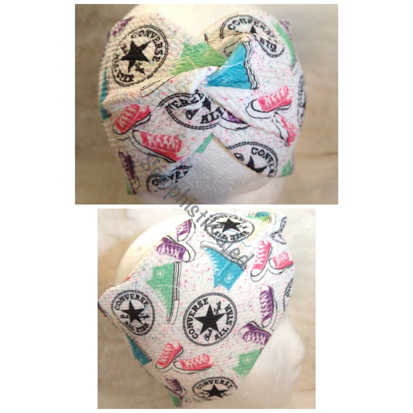 White All-Star Sneakers Headbands & Scrunchies