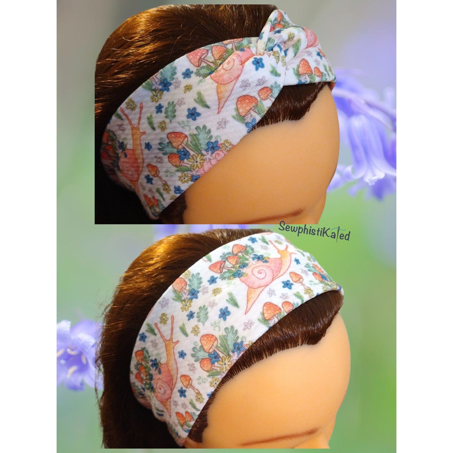 Woodland Snails Headbands & Scrunchies