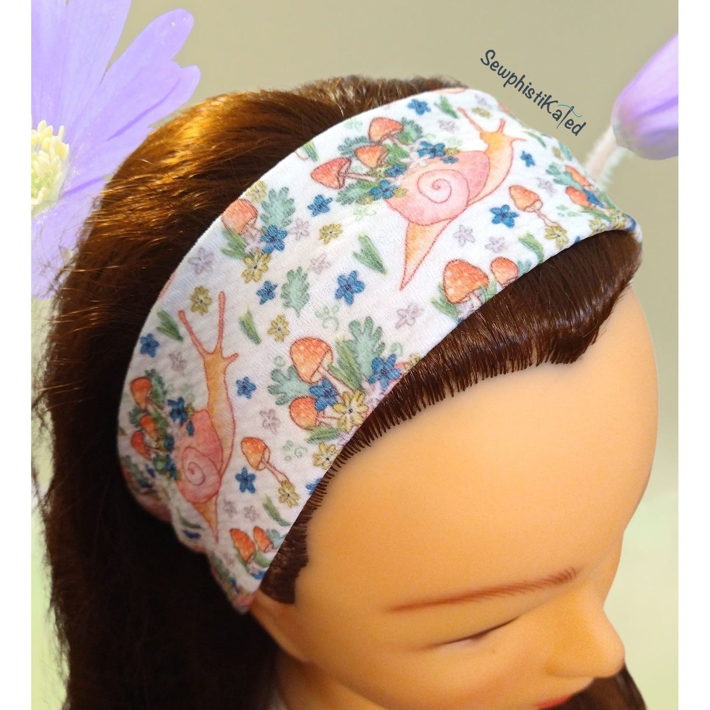Woodland Snails Headbands & Scrunchies