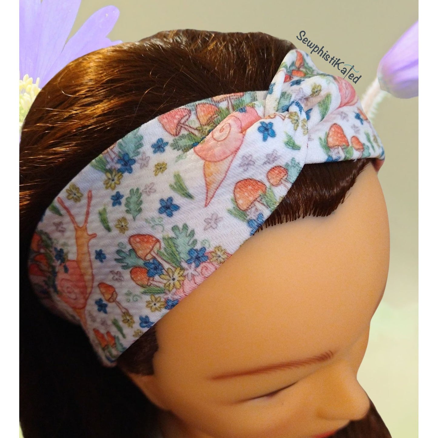 Woodland Snails Headbands & Scrunchies