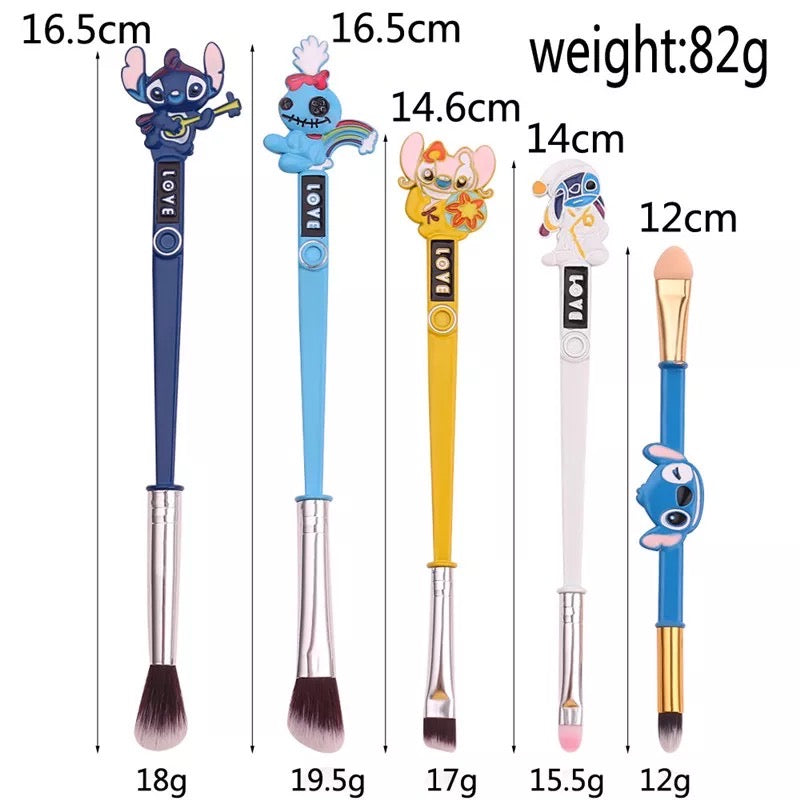 Blue Alien Makeup Brush Set
