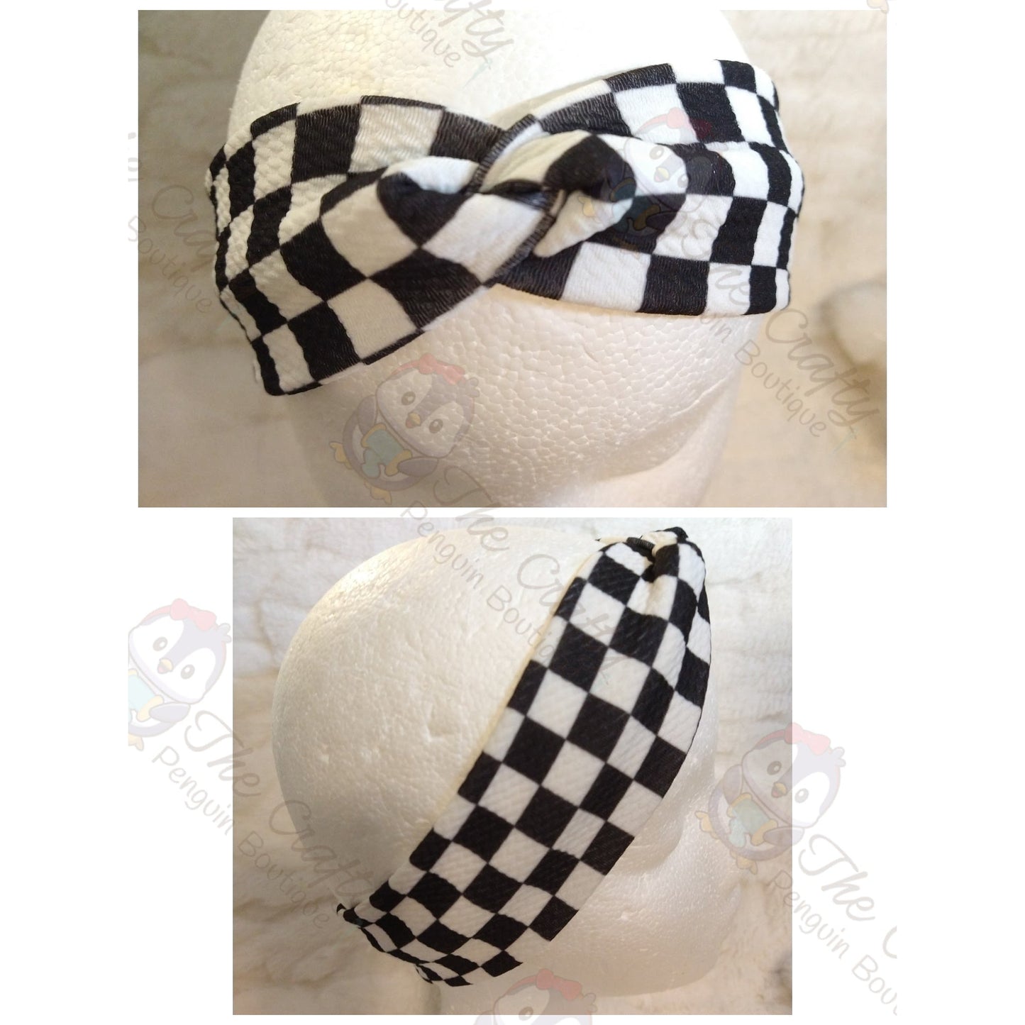 Checkered Headbands & Scrunchies