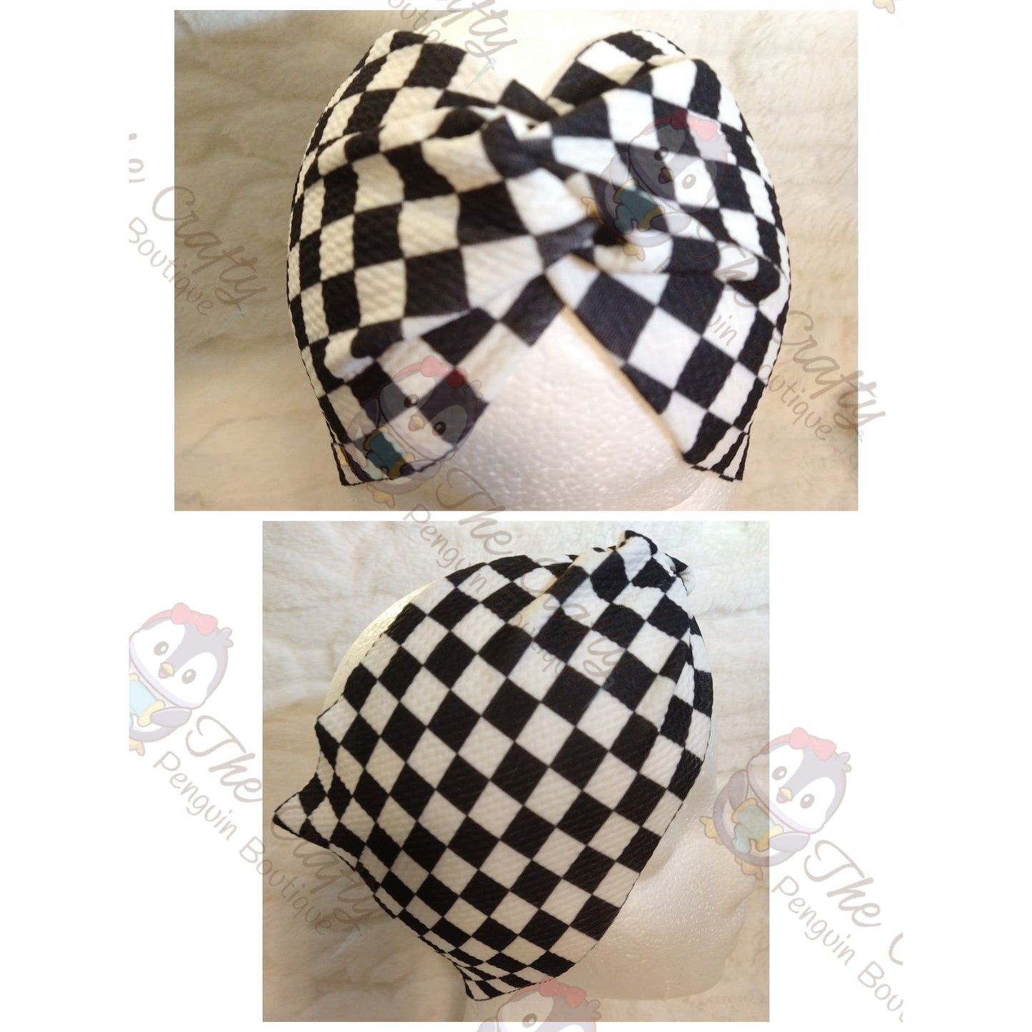 Checkered Headbands & Scrunchies