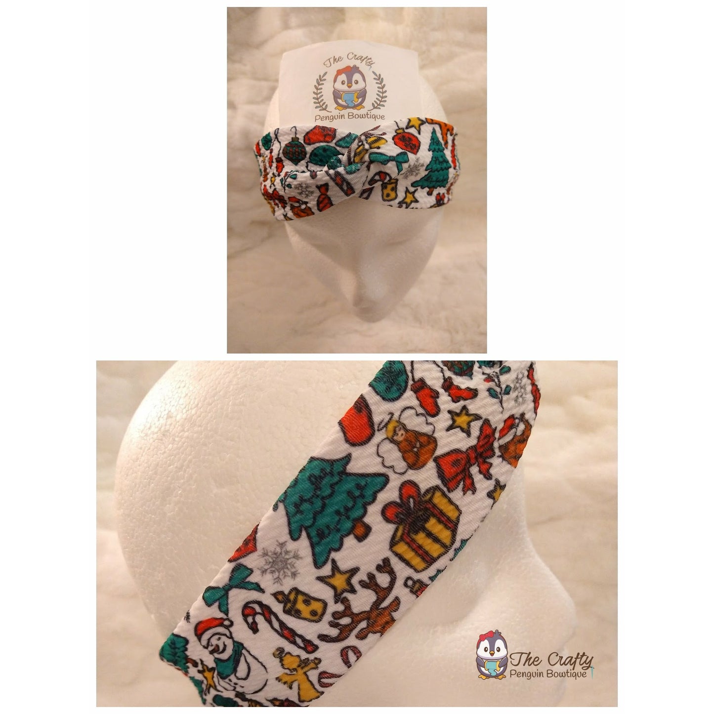 Christmas Doodles Twisted Headband
