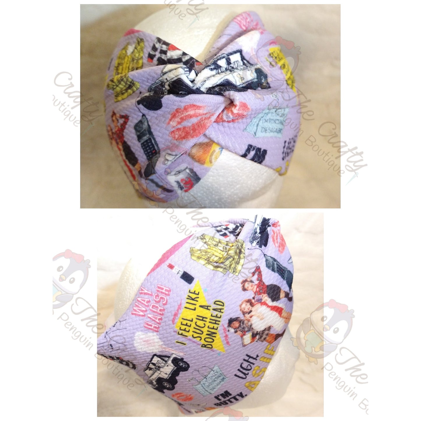 Clueless Movie Wide Scrunch Headband
