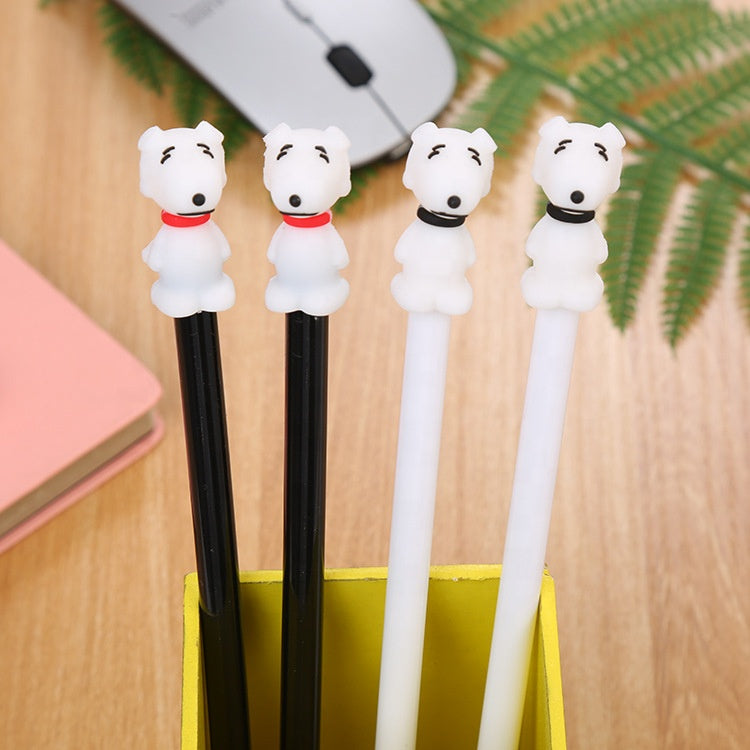 White Dog Gel Pen