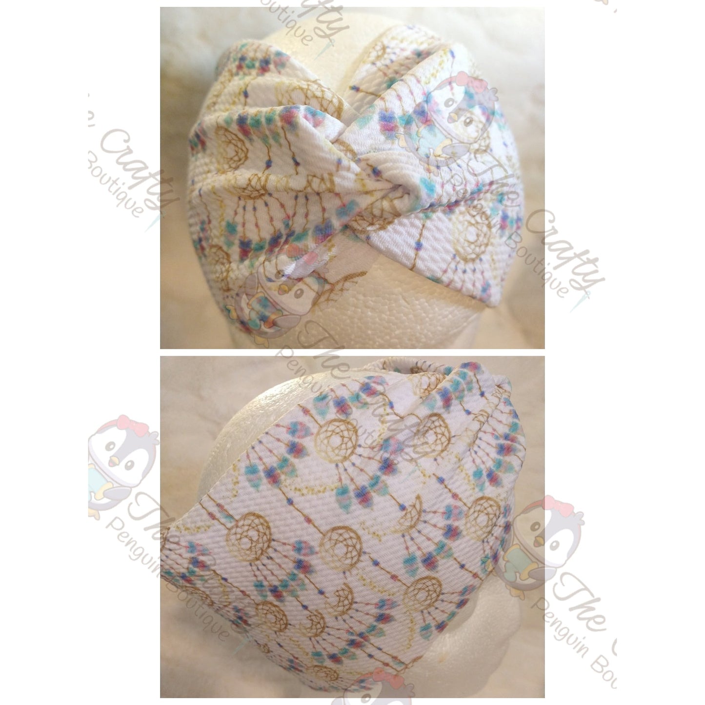 Dreamcatchers Wide Scrunch Headband