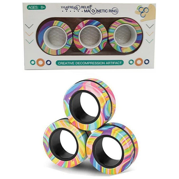 Magnetic Fidget Ring Set