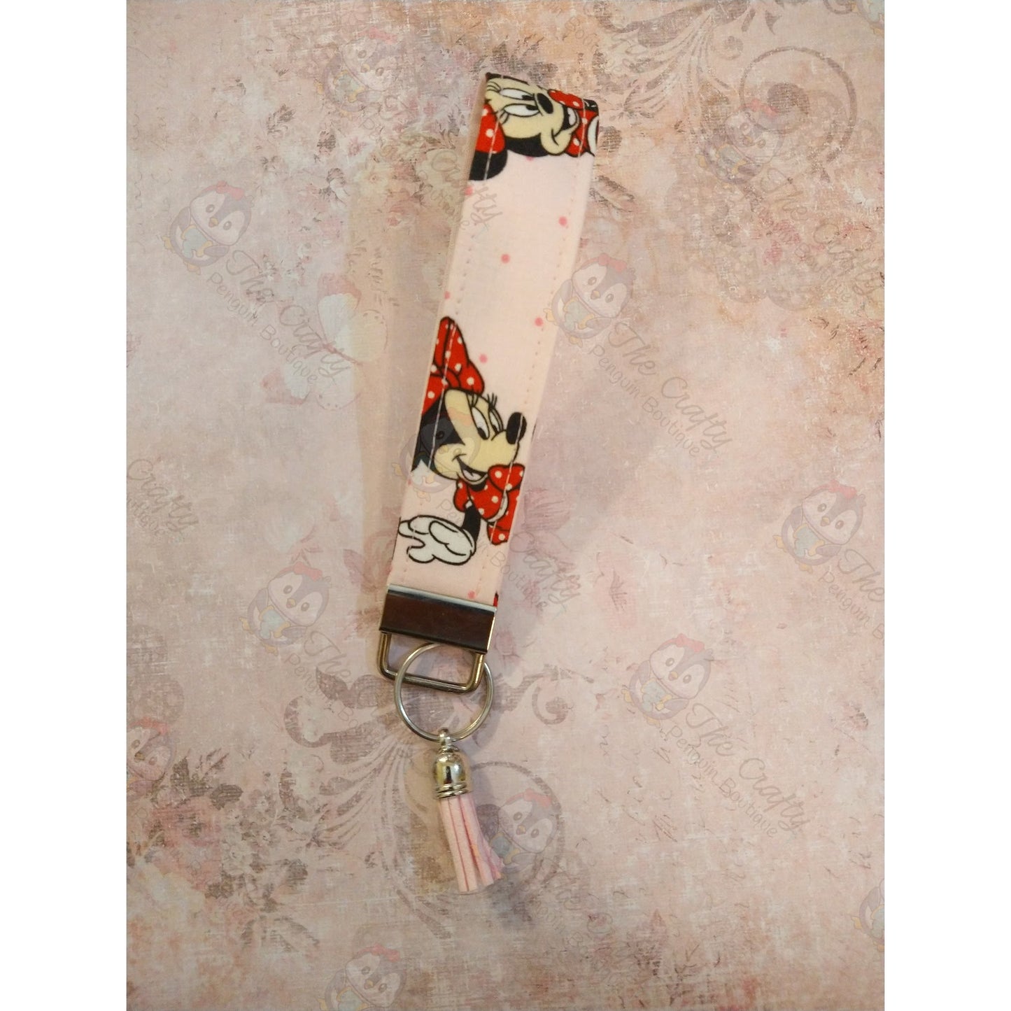 Girl Mouse Wristlet Keychain