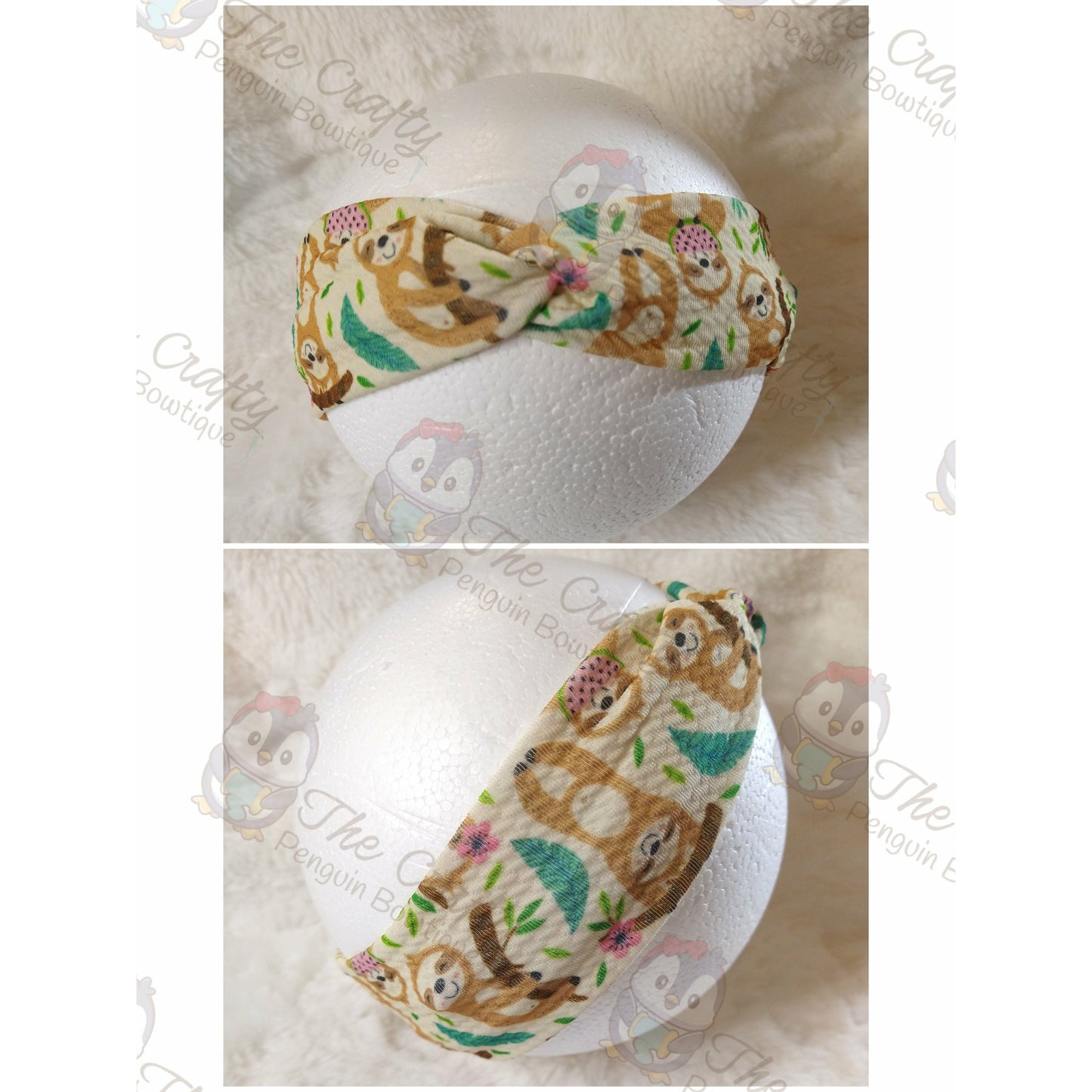 Happy Sloths Kids' Twisted Headband