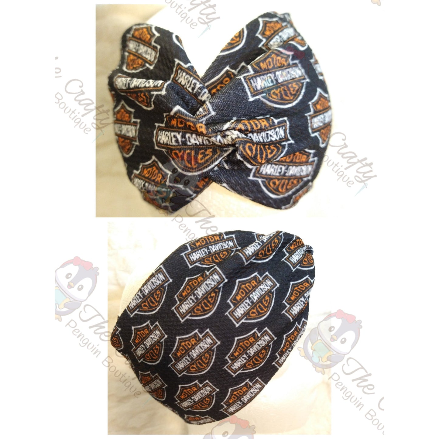Motorcycle Headband & Scrunchie