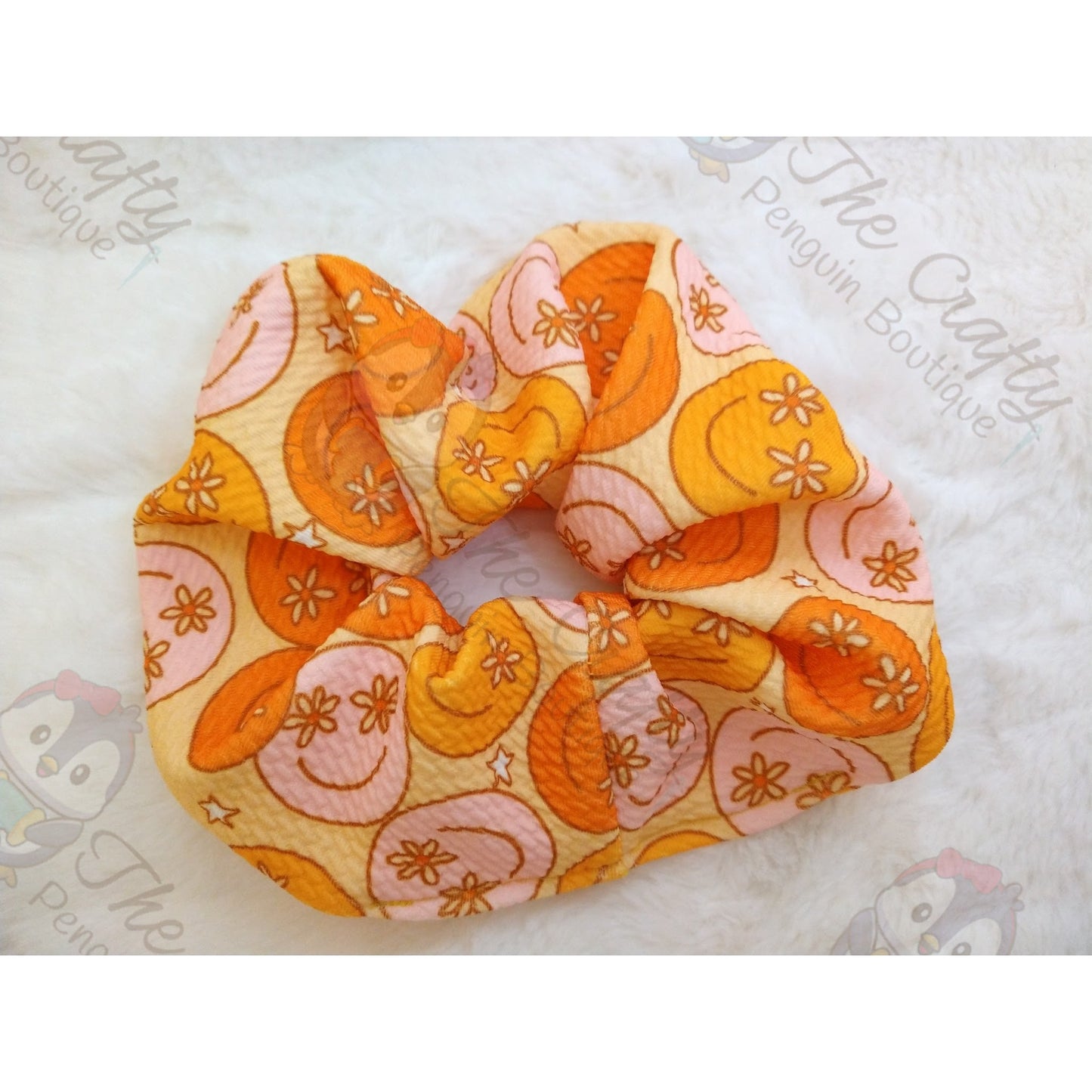 Hippie Smiley Face Headbands & Scrunchies