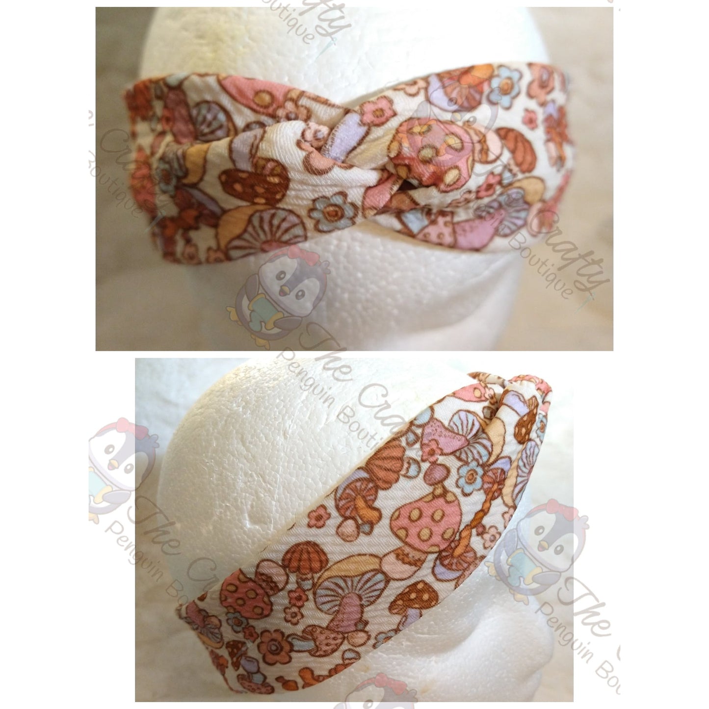 Hippie Shrooms Twisted Headband