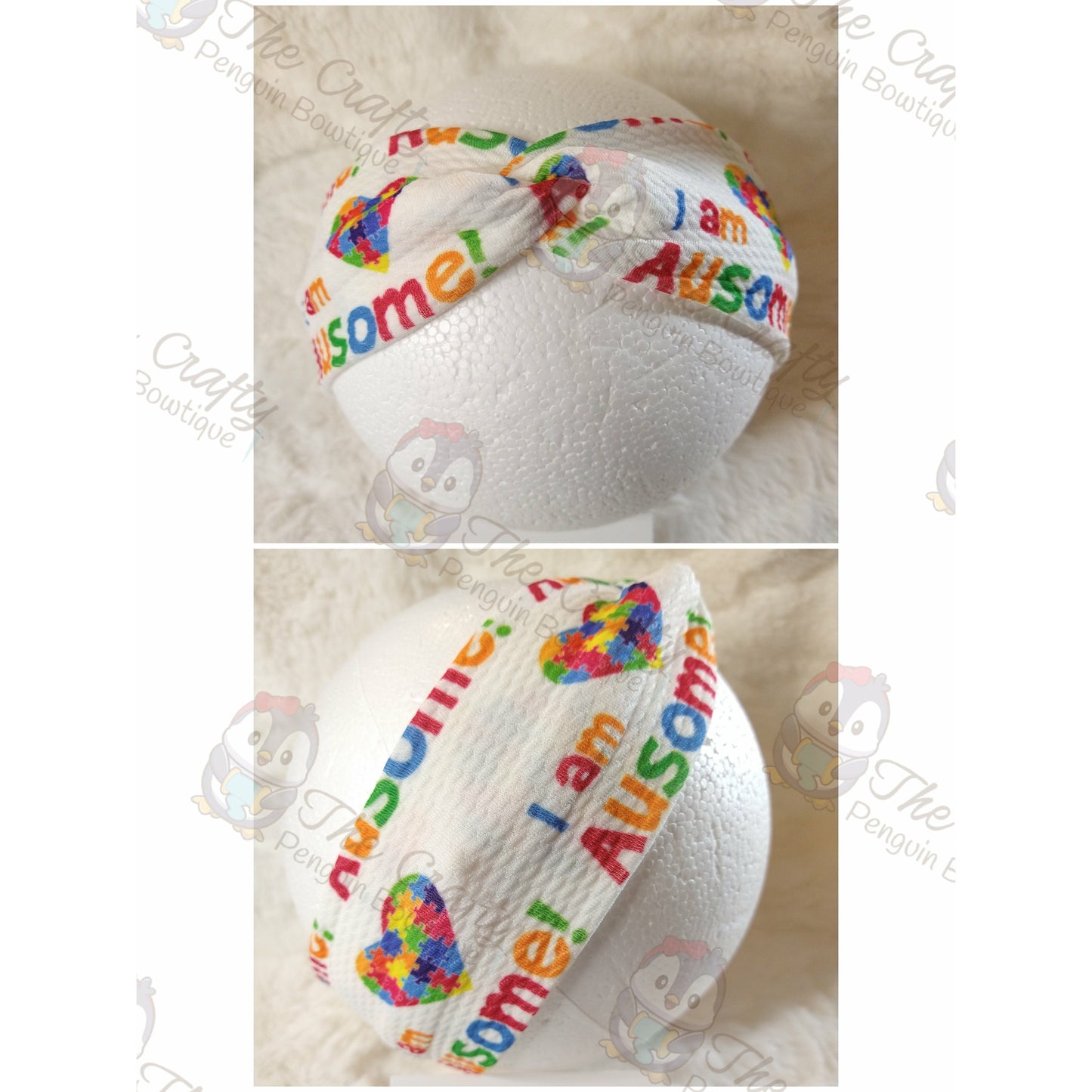 I am Ausome! (Autism) Twisted Headband