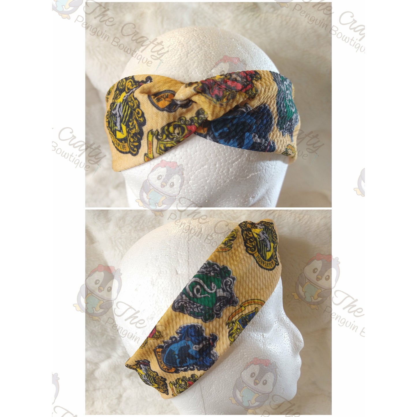 Wizard School House Crests Headband & Scrunchie