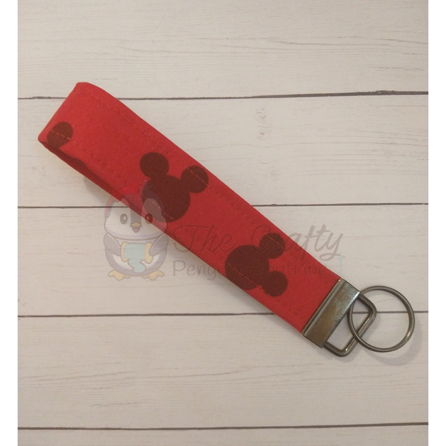 Mouse Head Wristlet Keychain