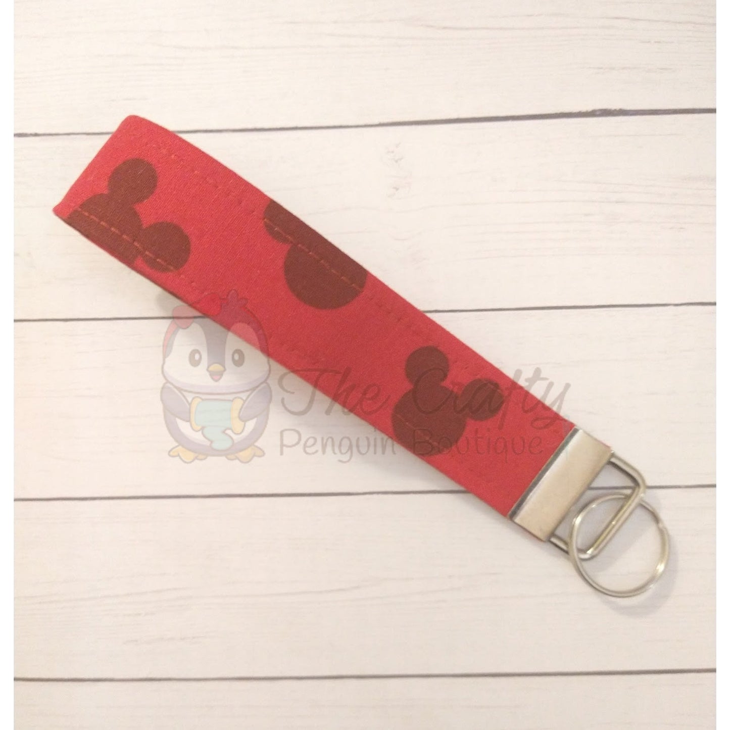 Mouse Head Wristlet Keychain