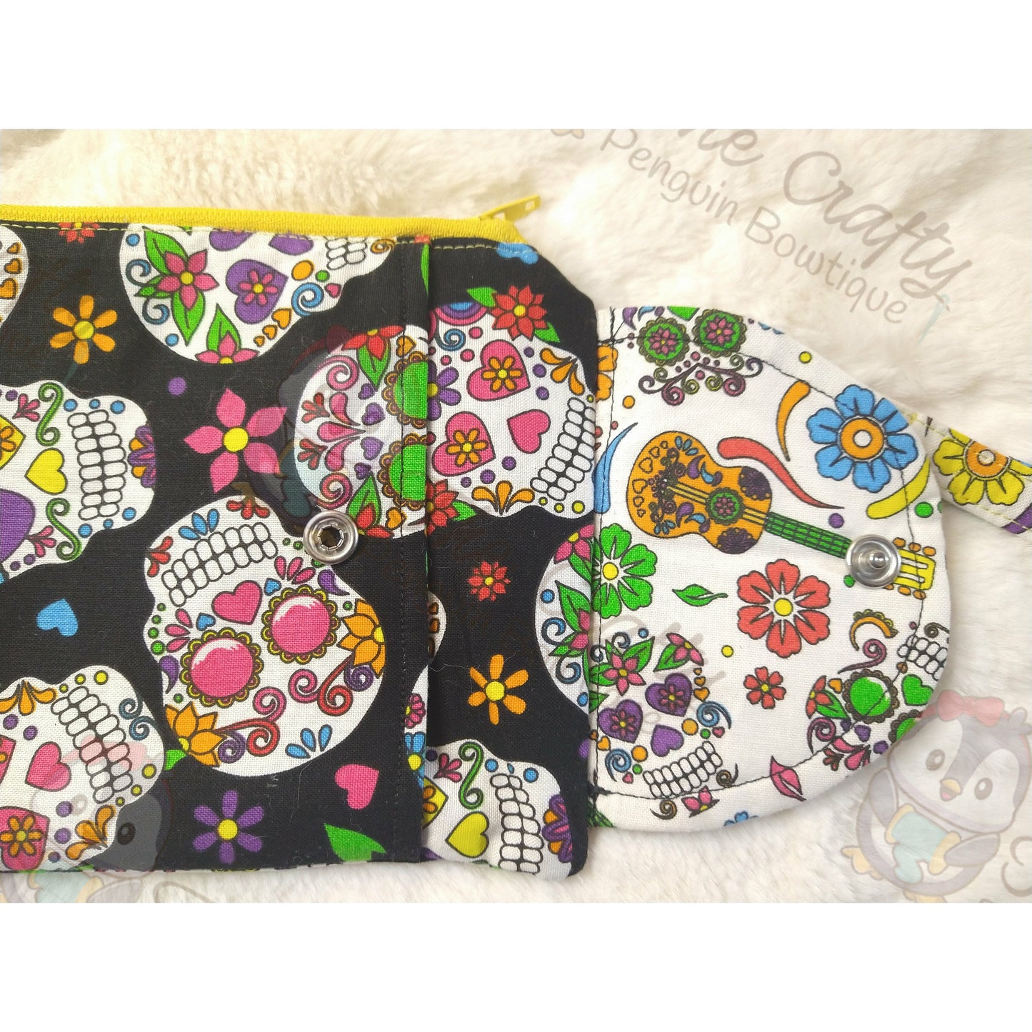 Sugar Skulls Cell Phone Wristlet Pouch